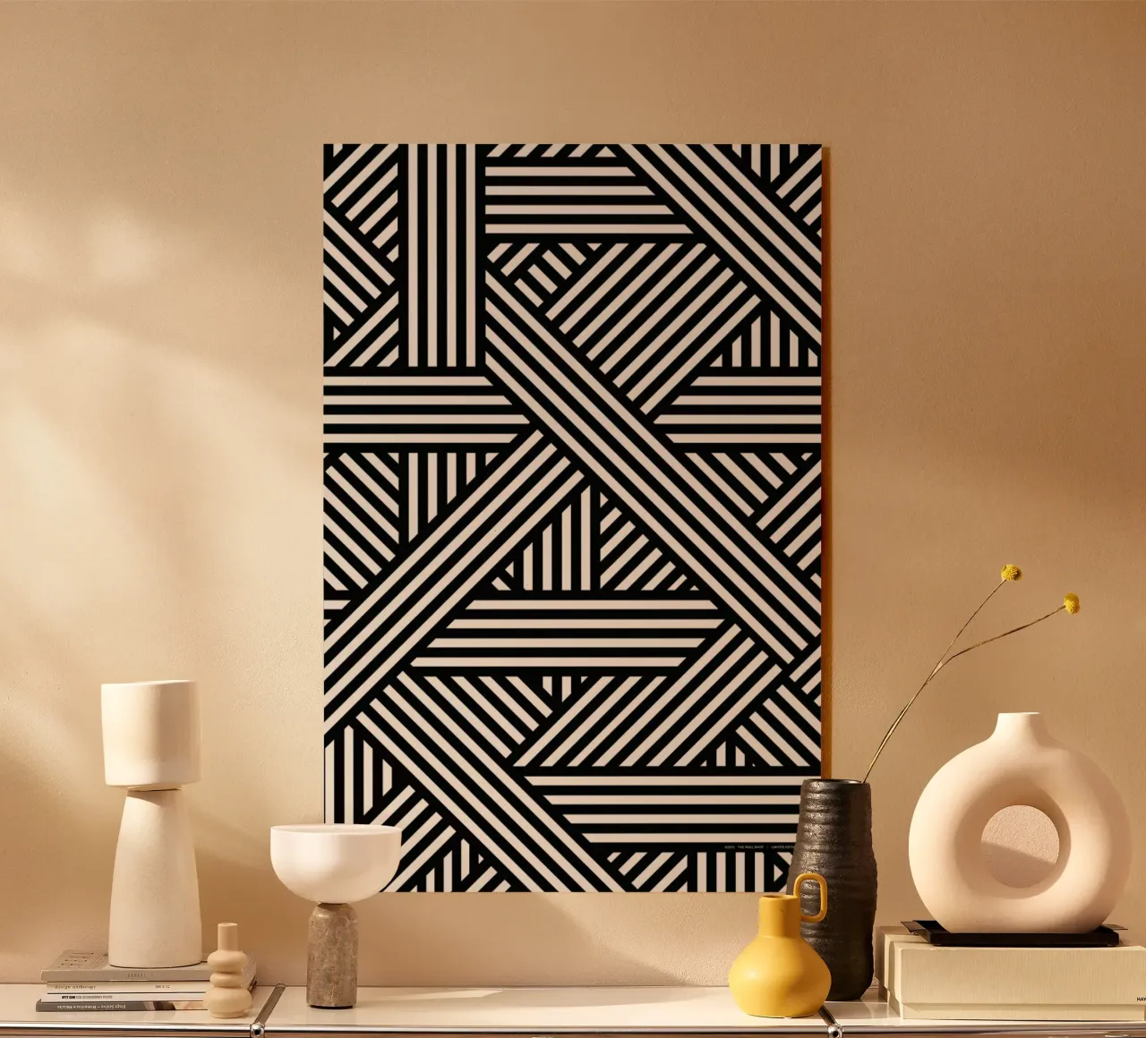 B&W Lines plexiglass da The Wall Shop