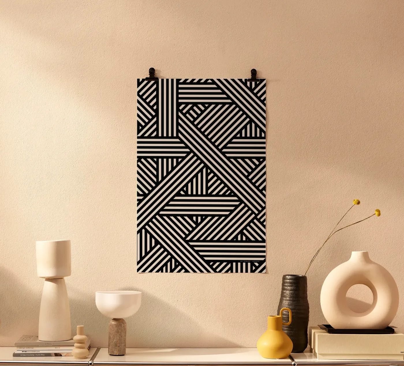 B&W Lines poster da The Wall Shop
