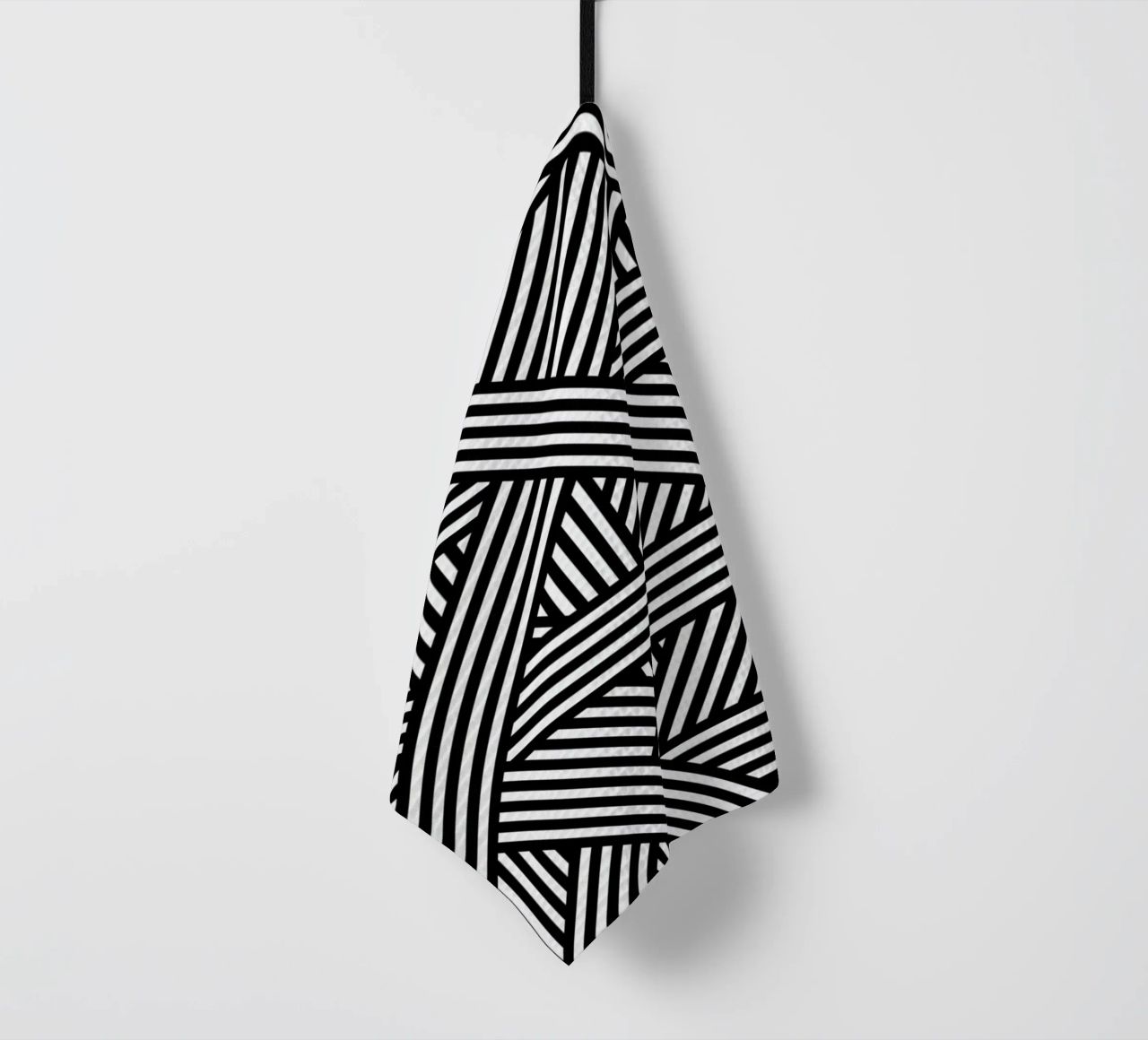 B&W Lines torchon de The Wall Shop