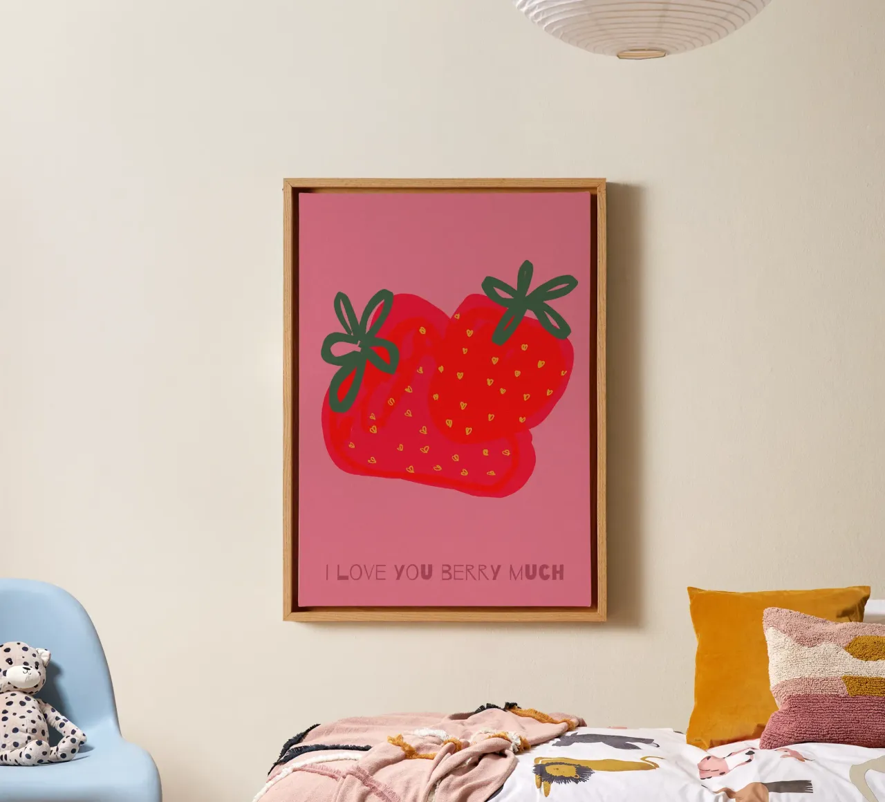 Veel bessen canvas met Baklijst van PurePeachStudio