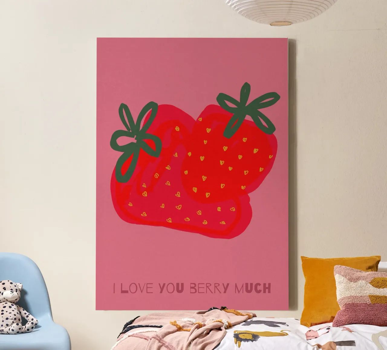 Veel bessen canvas met Baklijst van PurePeachStudio
