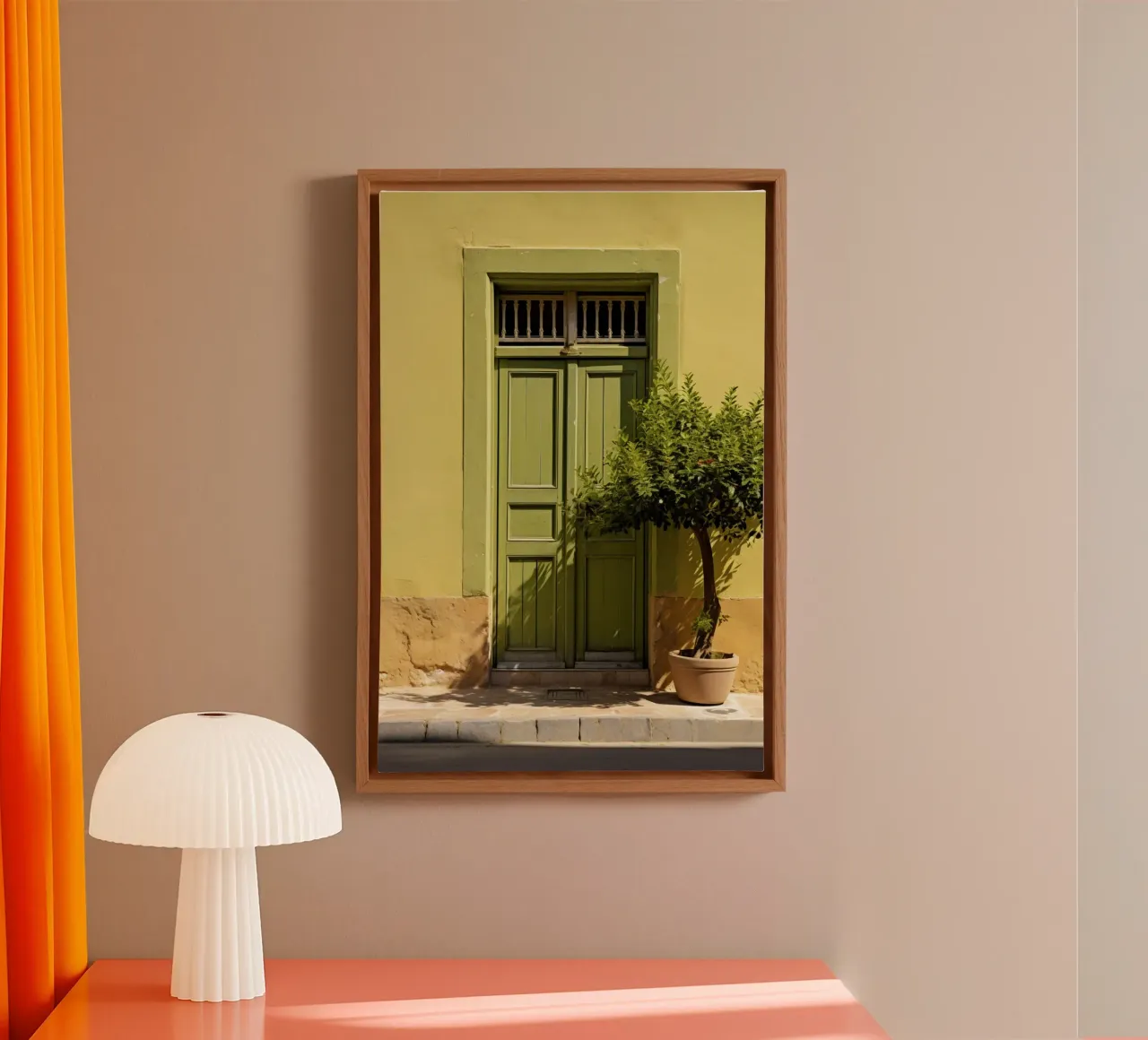 Mediterranean Door tela con Cornice a cassetta da Artsy Bessy