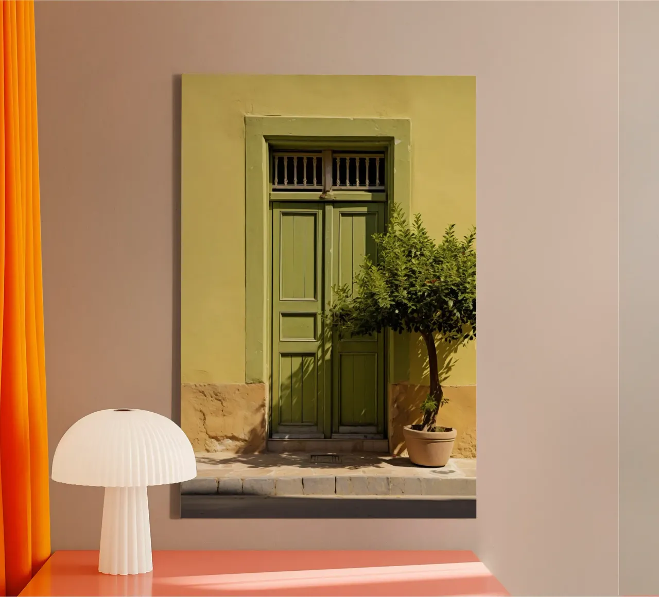 Mediterranean Door tela con Cornice a cassetta da Artsy Bessy
