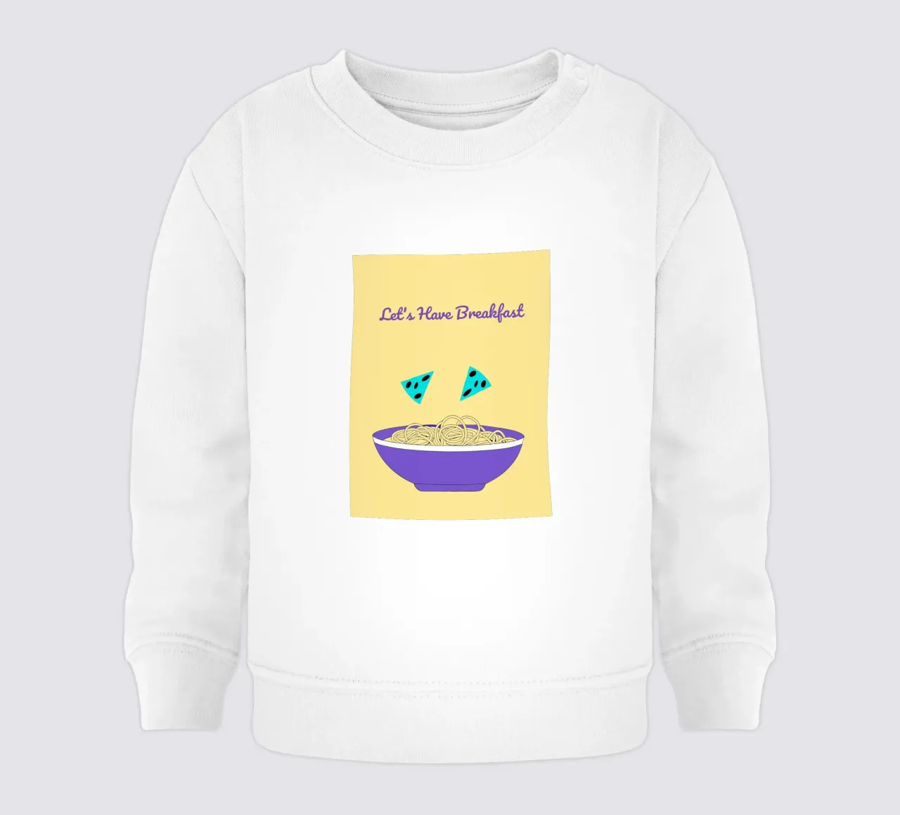 Tagliatelle per la colazione felpa neonato da OUR SHOP