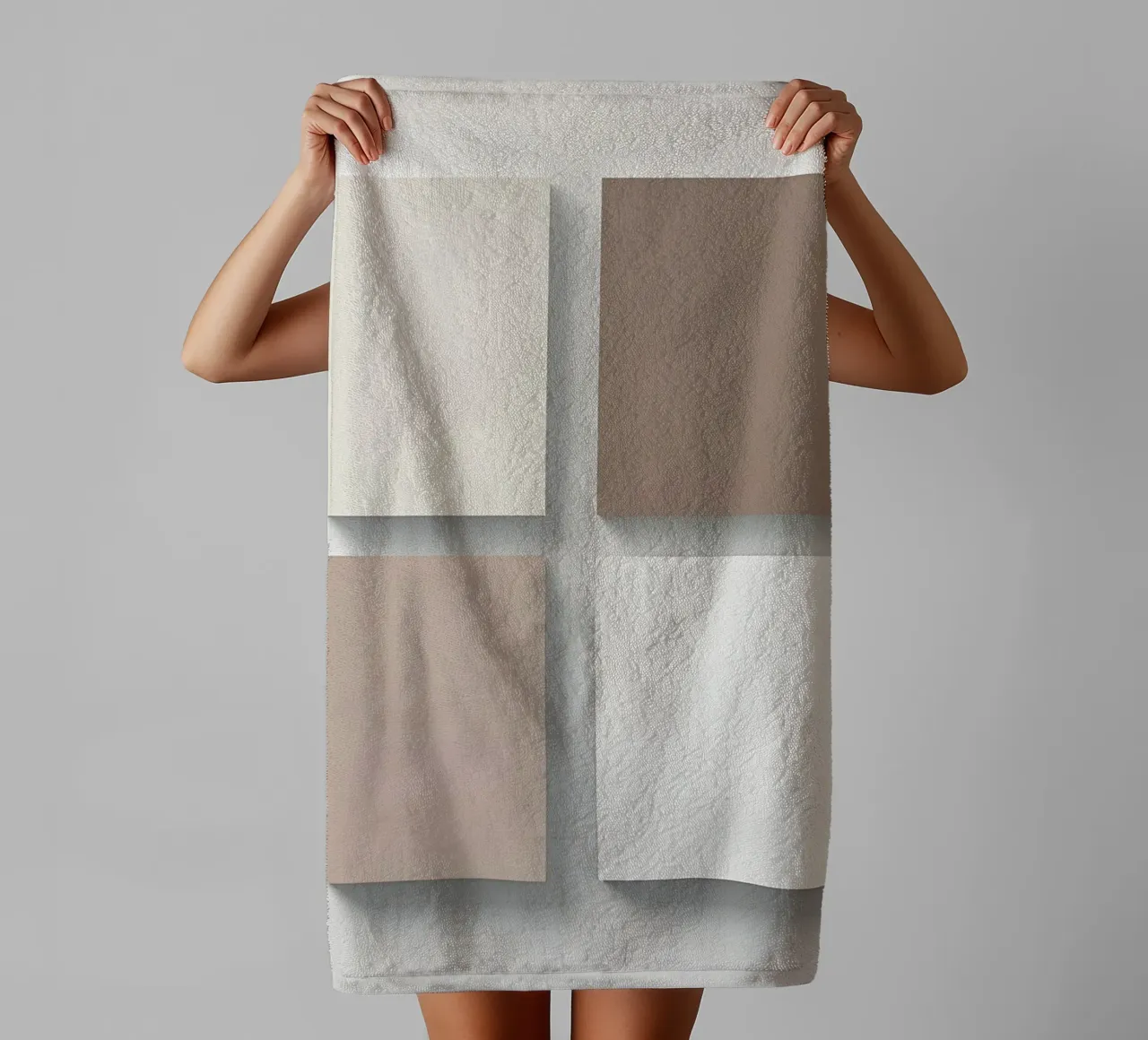 Rectangle Grid Handtuch von Botanical Gallery