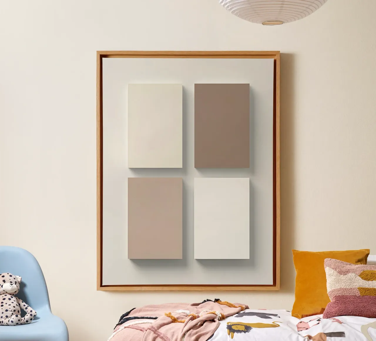 Rectangle Grid canvas with Floater frame by The Green Room