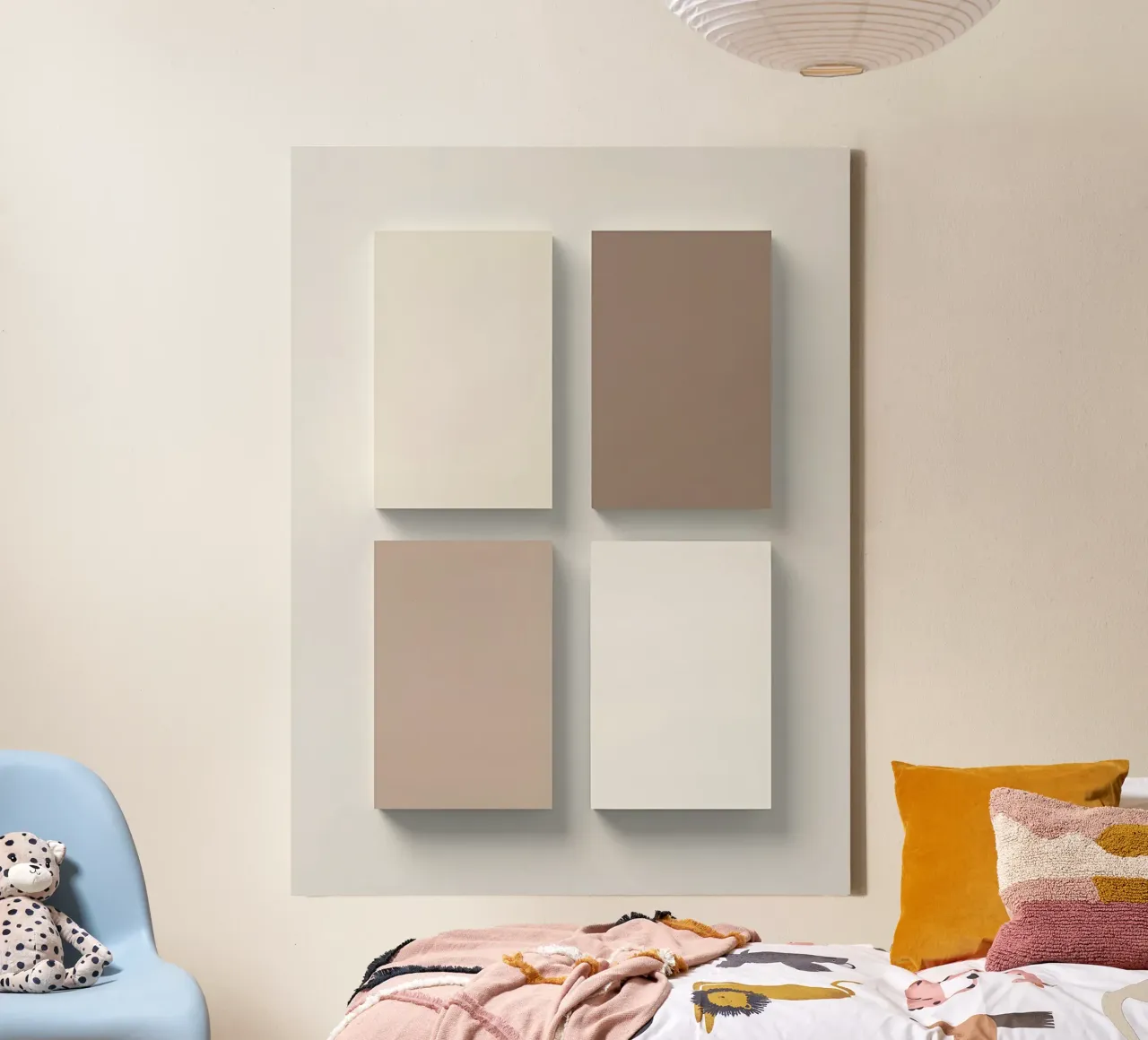 Rectangle Grid canvas with Floater frame by The Green Room