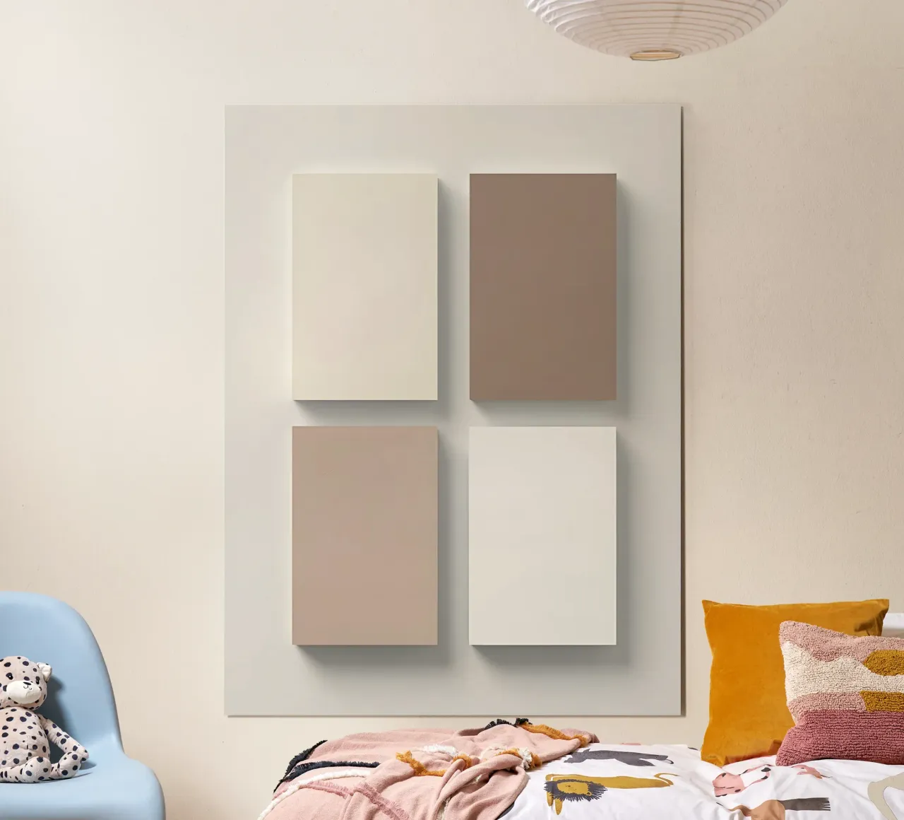 Rectangle Grid poster with aluminum frame by The Green Room