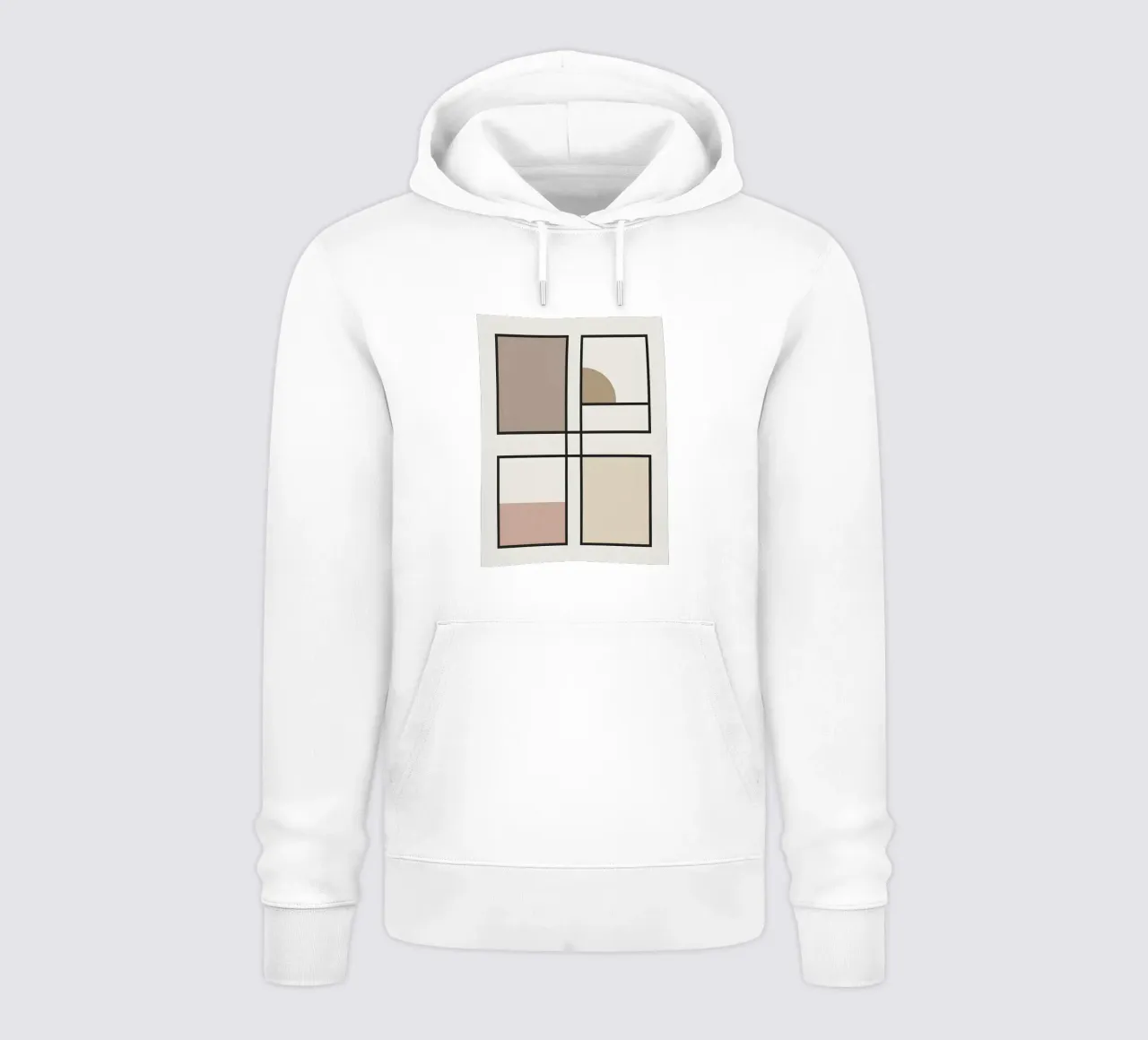 Cuadrícula rectangular sudadera con capucha de Botanical Gallery