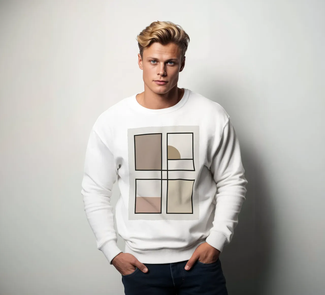 Cuadrícula rectangular sudadera de Botanical Gallery