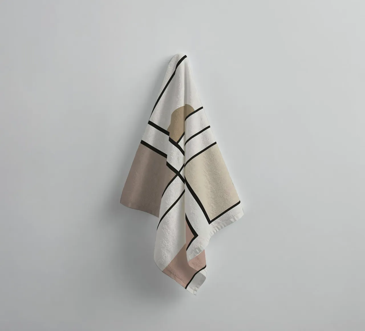 Rectangle Grid towel by Botanical Gallery
