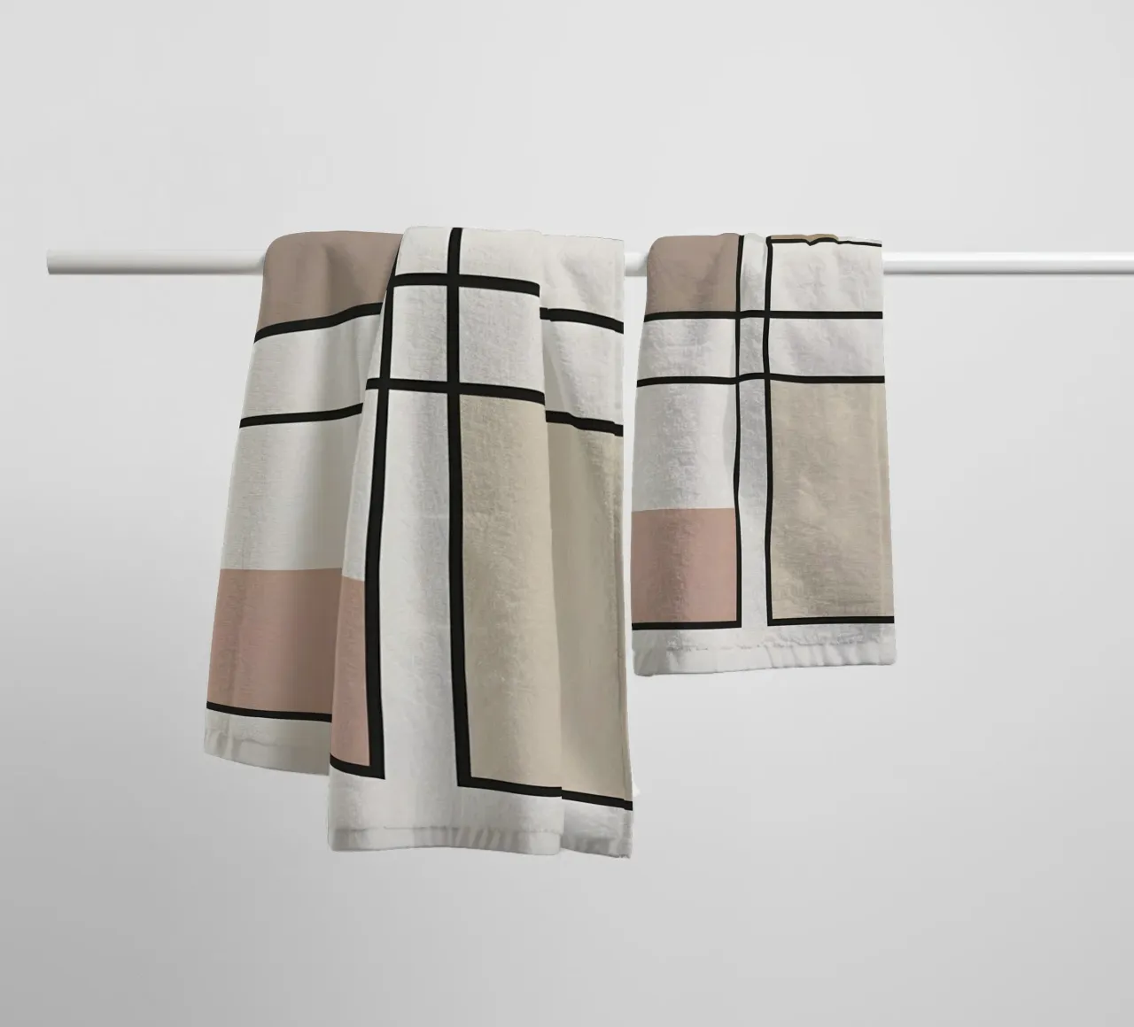 Rectangle Grid towel by Botanical Gallery