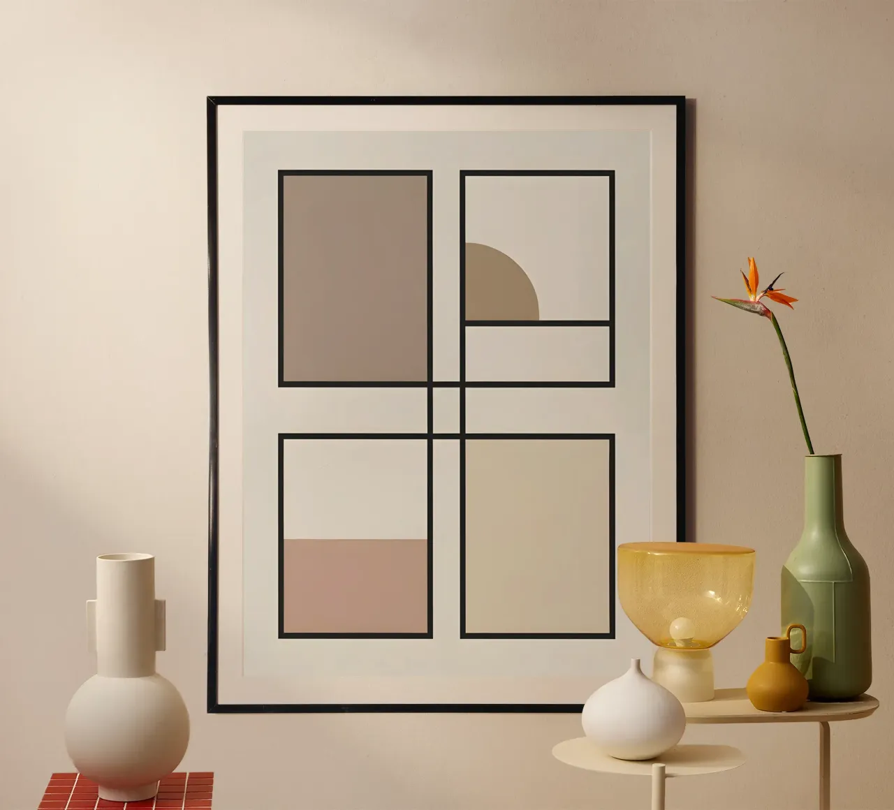 Rectangle Grid poster by The Green Room