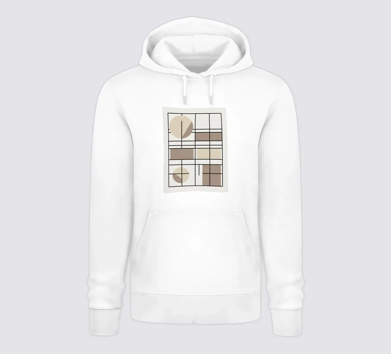 Cuadrícula rectangular sudadera con capucha de Botanical Gallery