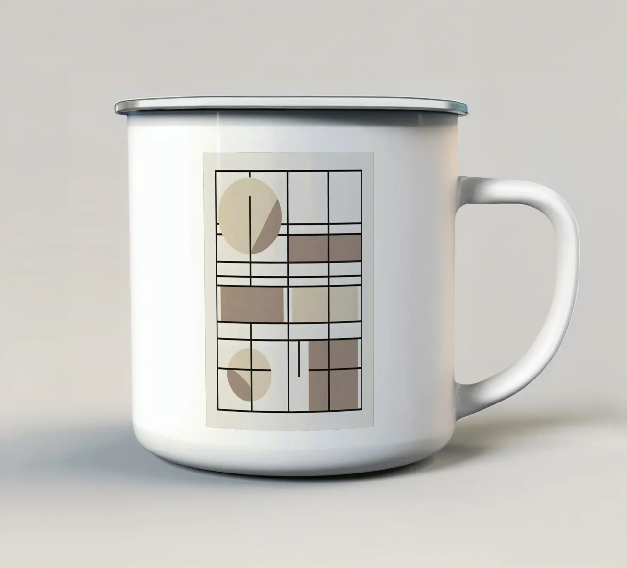 Griglia a rettangolo tazza in smalto da Botanical Gallery