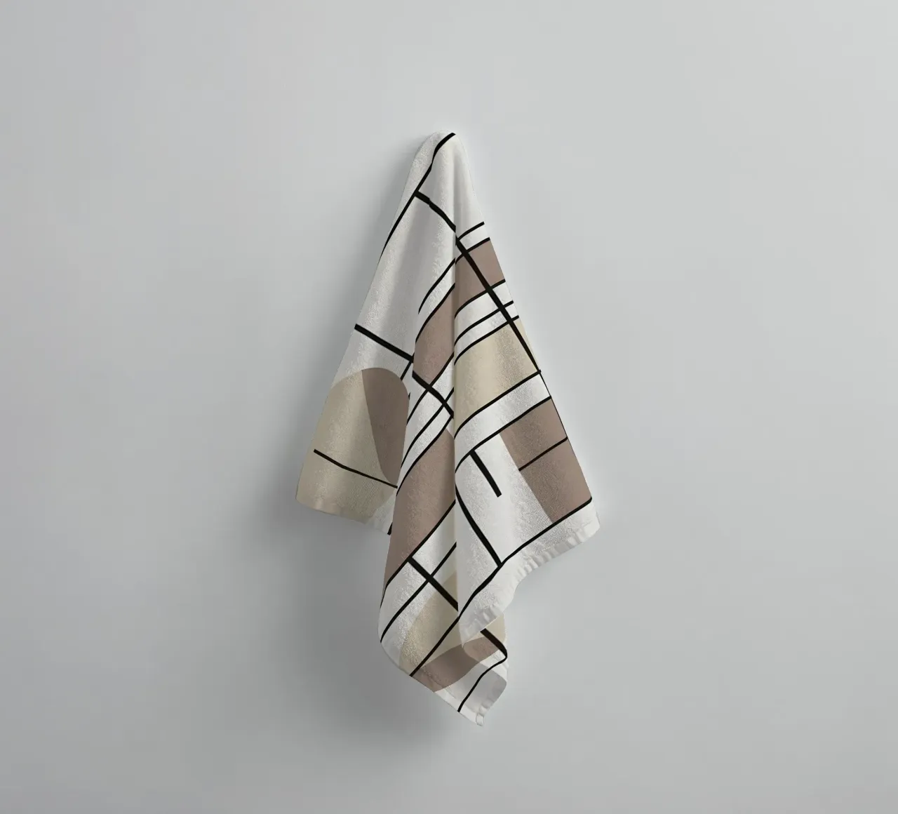 Rectangle Grid towel by Botanical Gallery