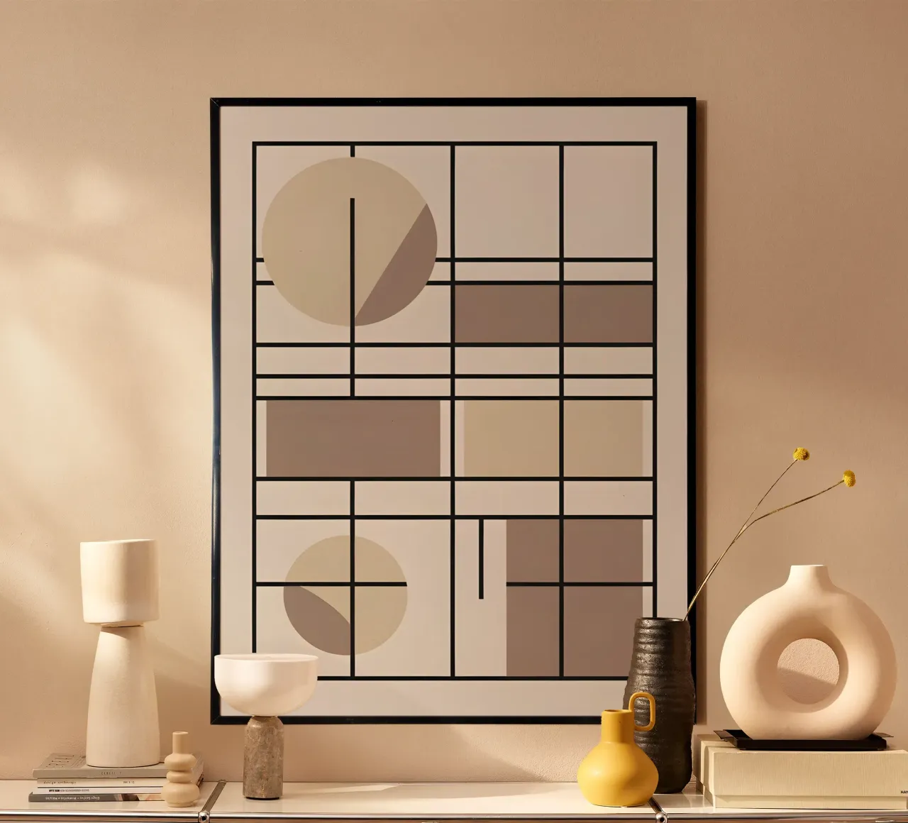 Rectangle Grid poster by The Green Room