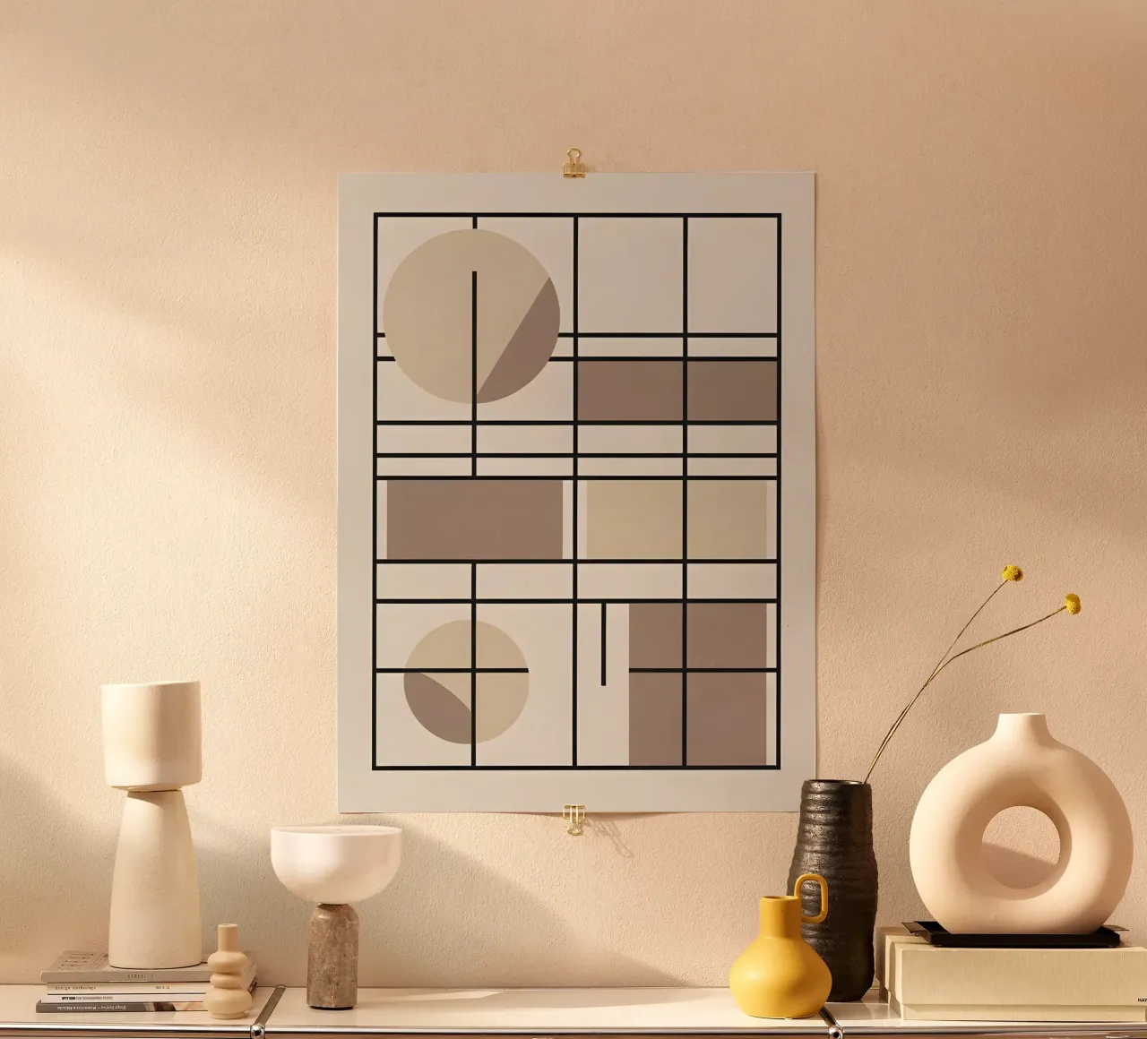 Rectangle Grid poster by The Green Room