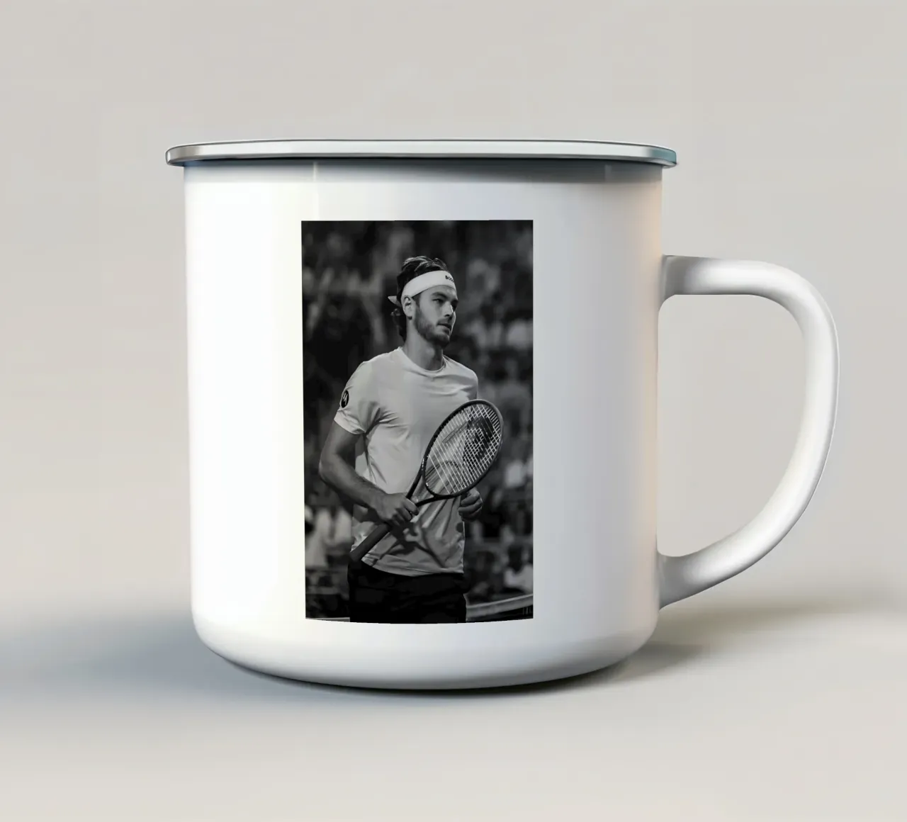 Taylor Fritz tazza in smalto da Low poly art