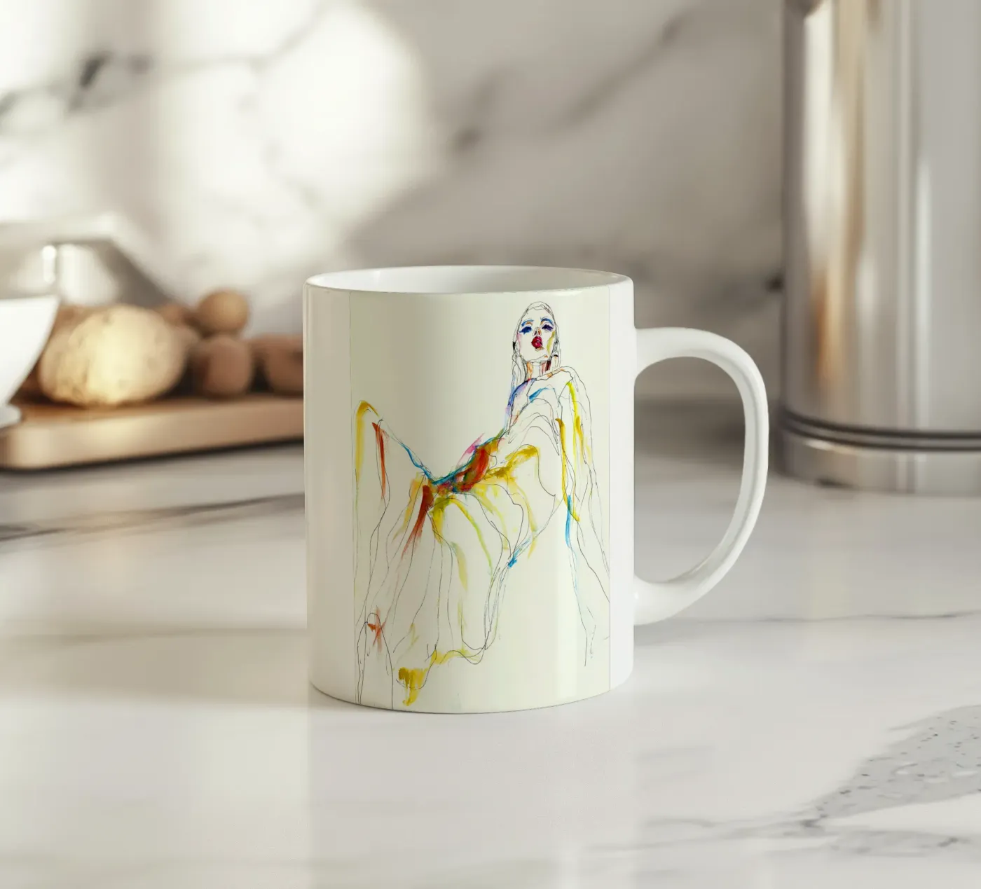Deva ceramic mug by k i m