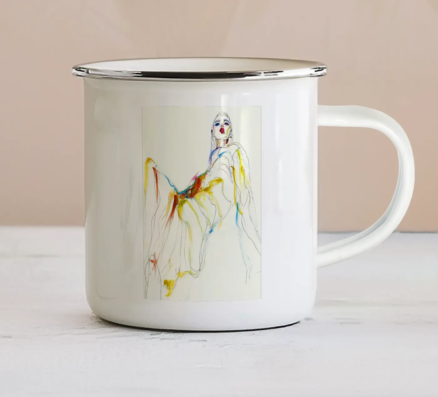 Deva emaille mok van k i m