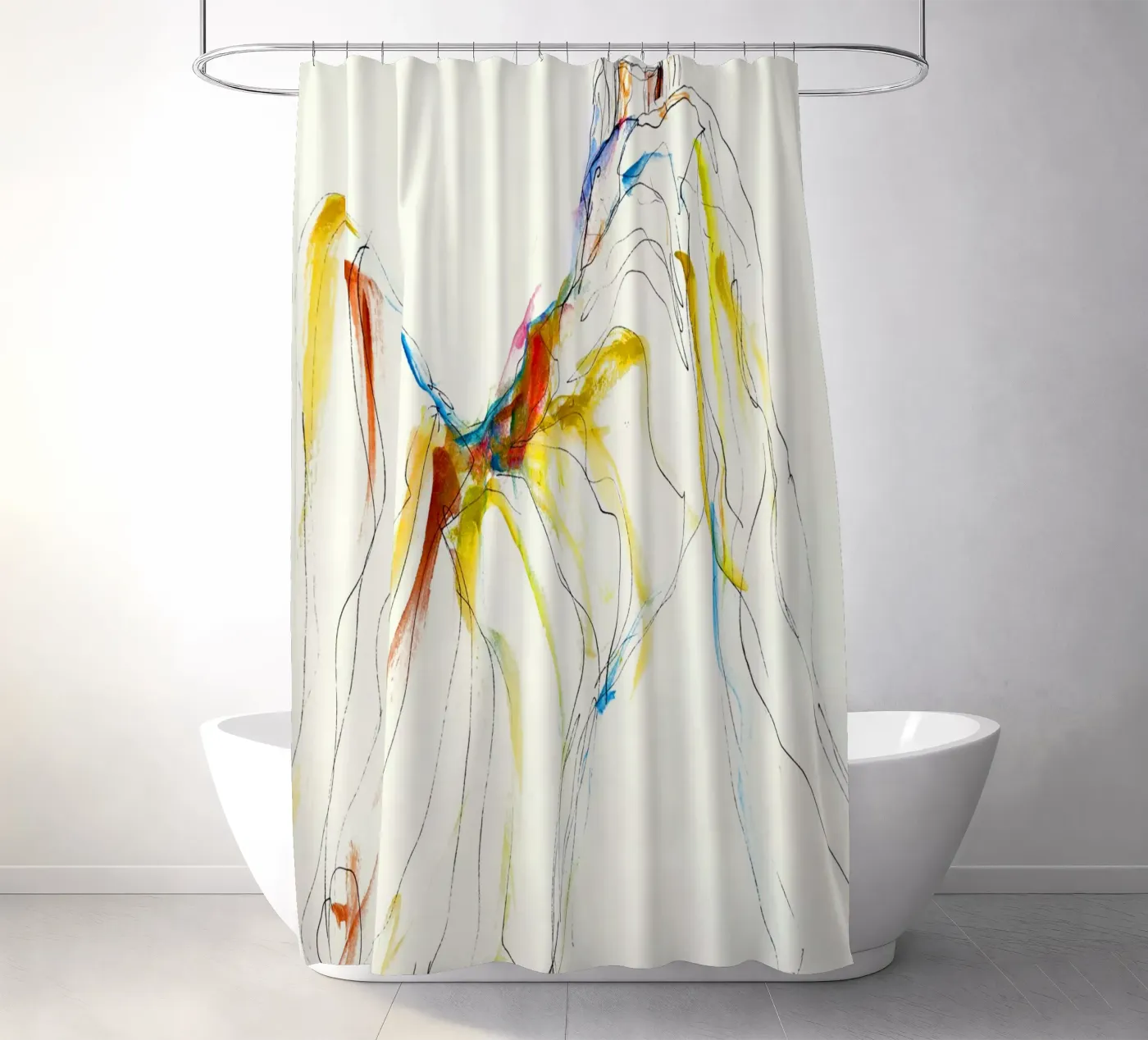 Deva shower curtain by k i m