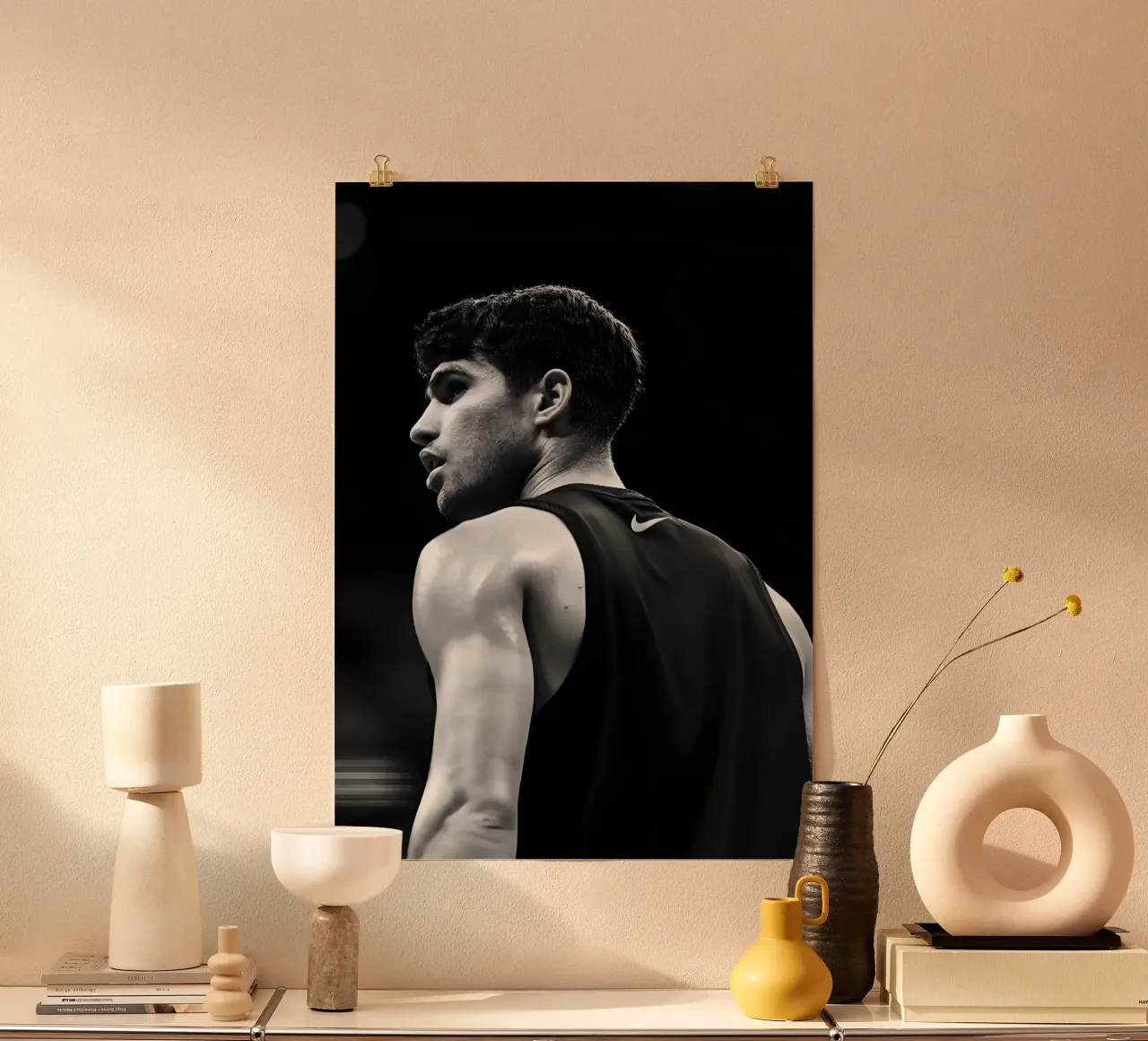 Carlos Alcaraz Garfia poster da Low poly art