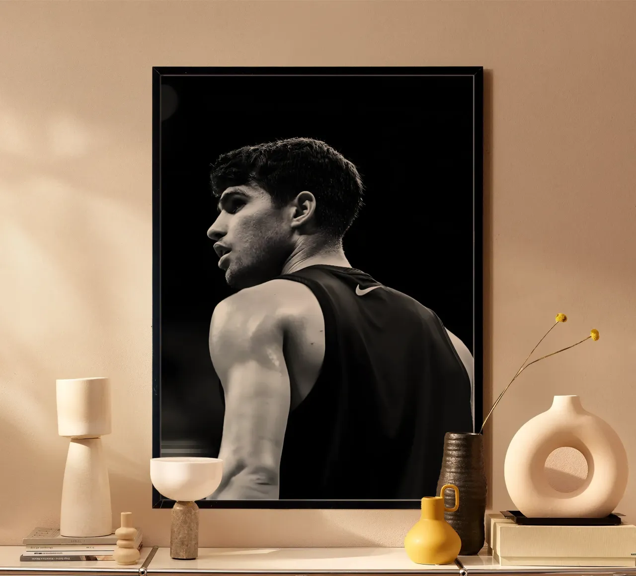 Carlos Alcaraz Garfia poster da Low poly art
