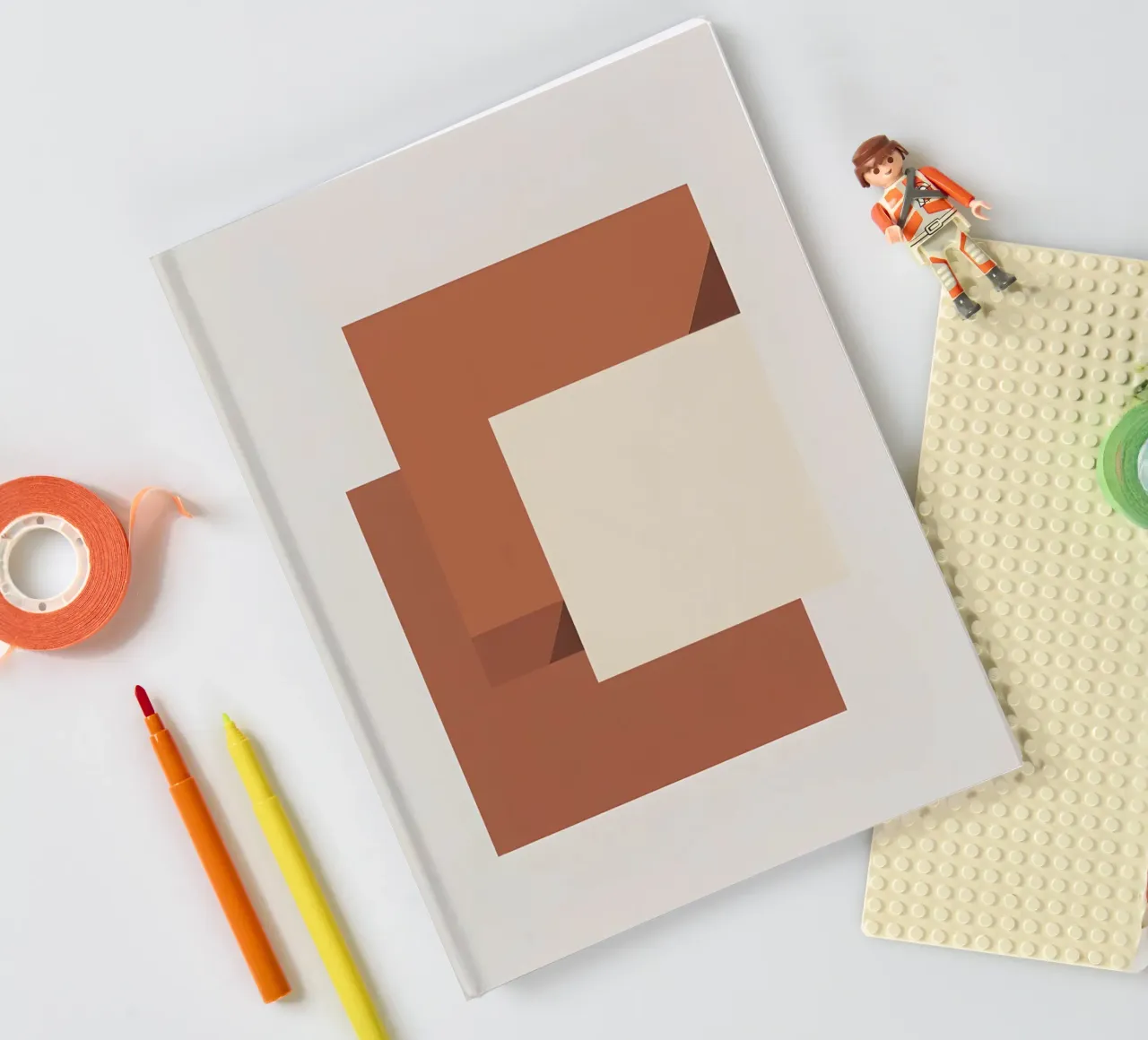 Abstract Squares notebook by Botanical Gallery