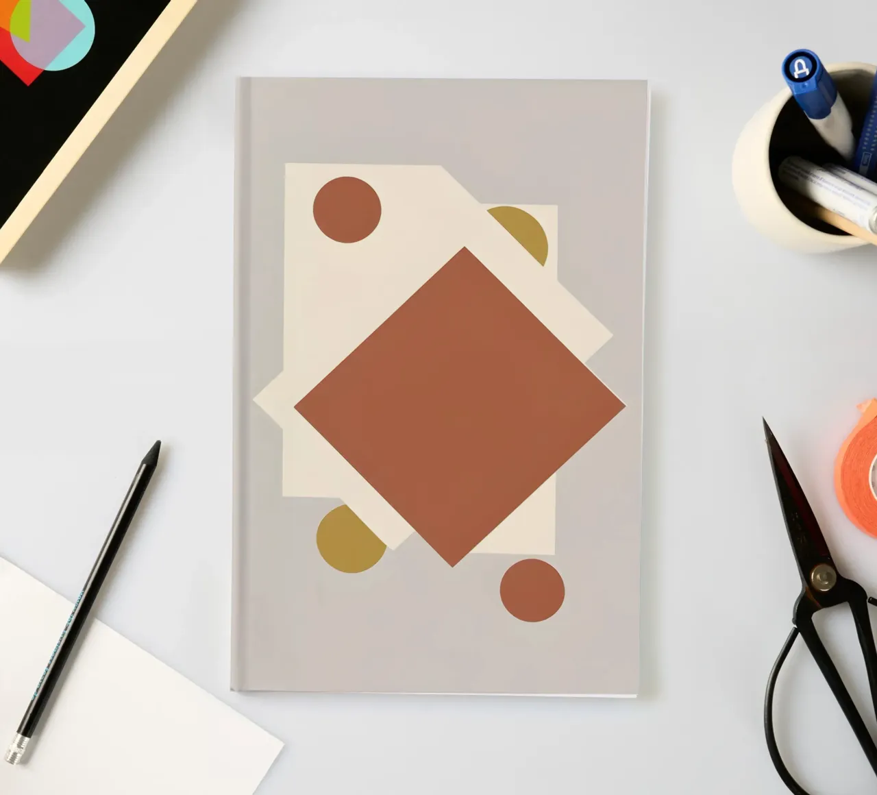 Abstract Squares notebook by Botanical Gallery