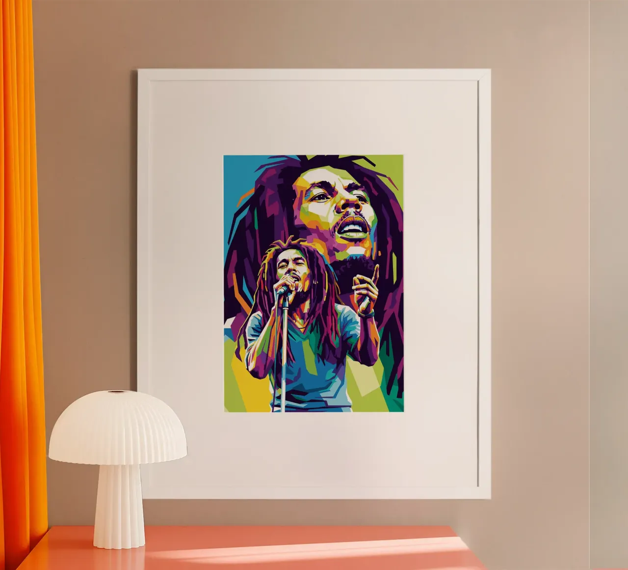 Bob Marley arte poster da Hantamrata