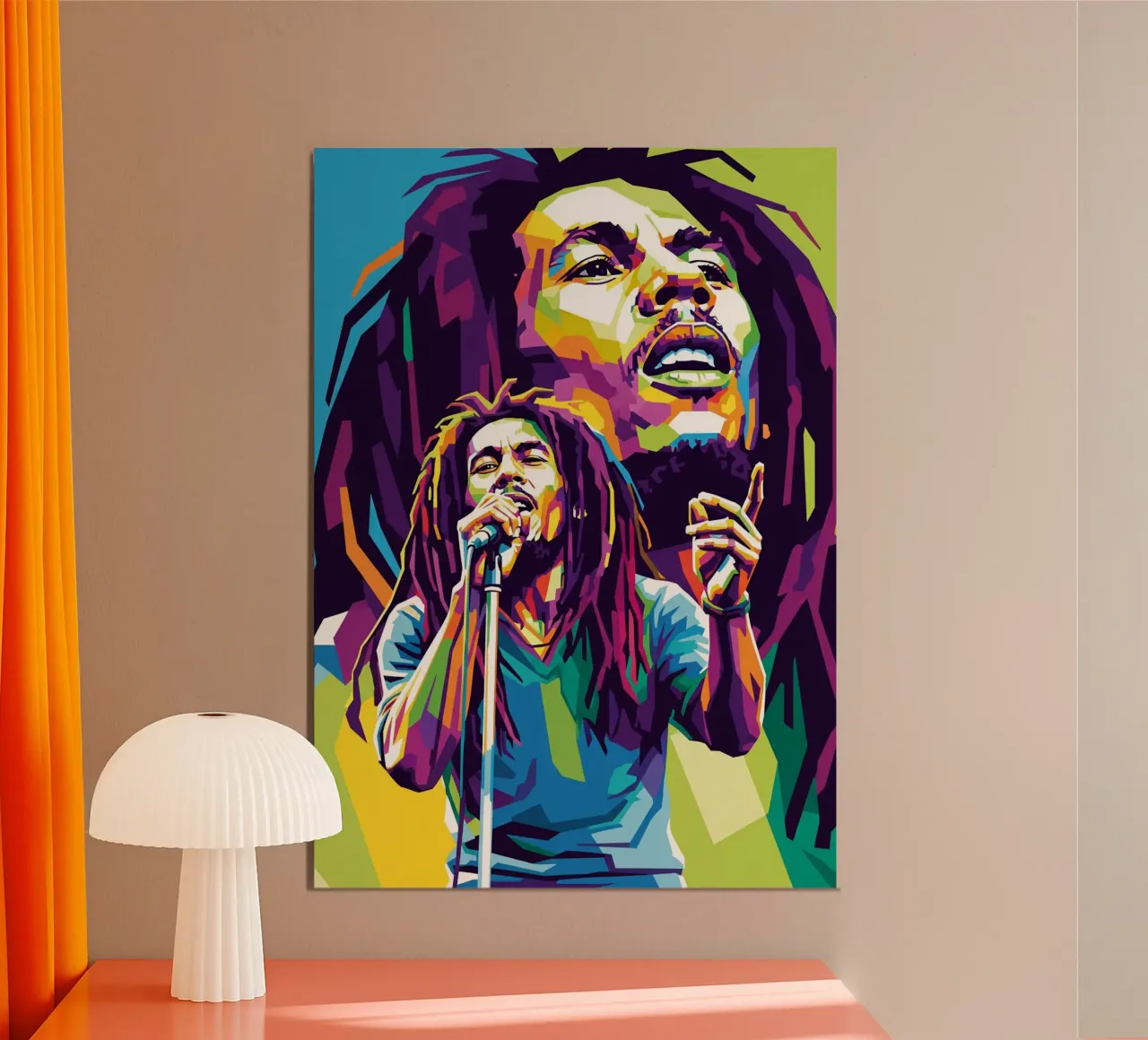 Bob Marley arte poster da Hantamrata