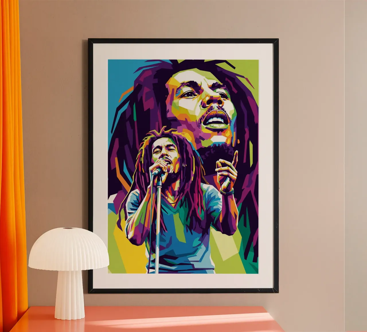 Bob Marley arte poster da Hantamrata