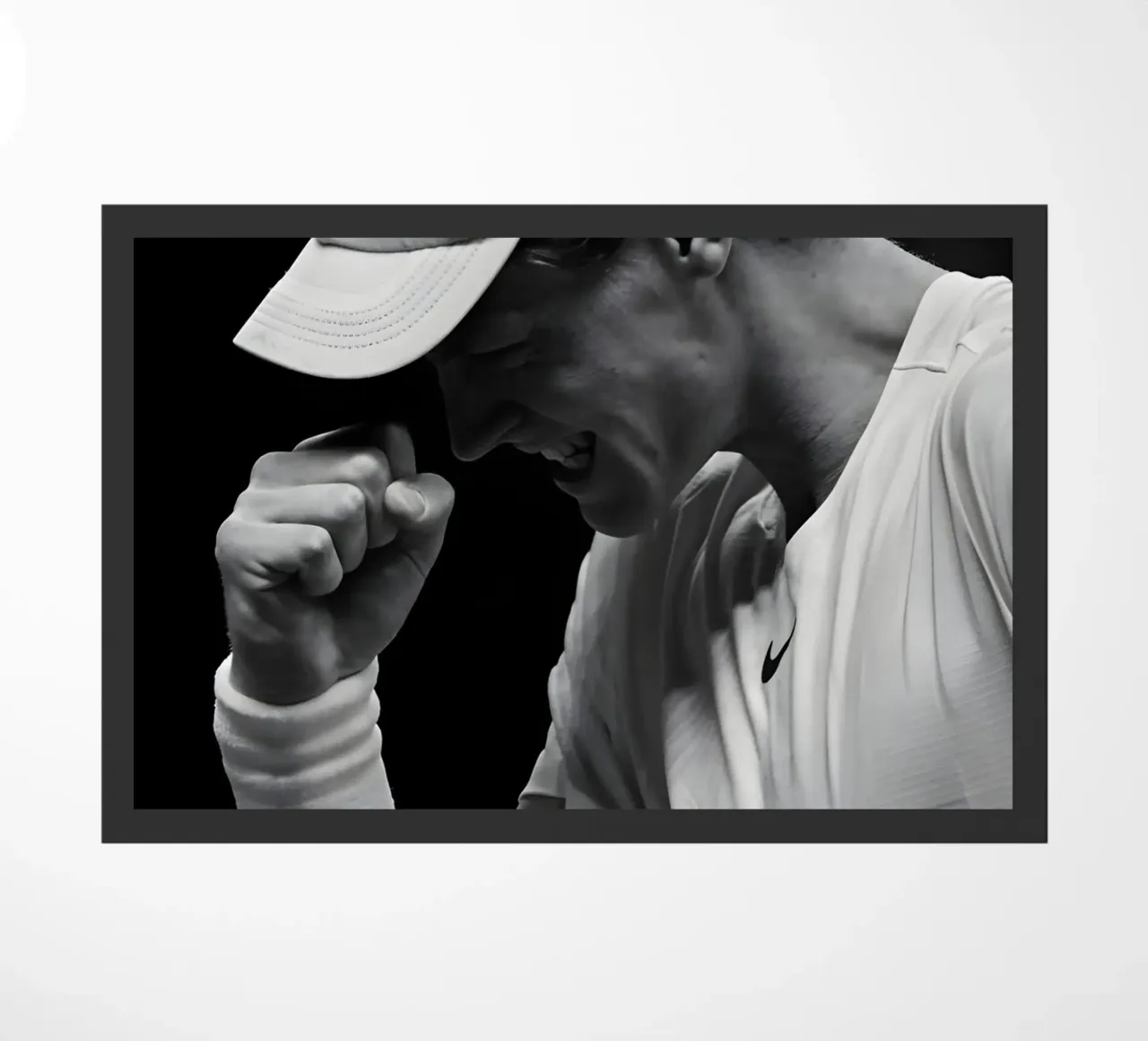 Jannik Sinner zerbino da Low poly art