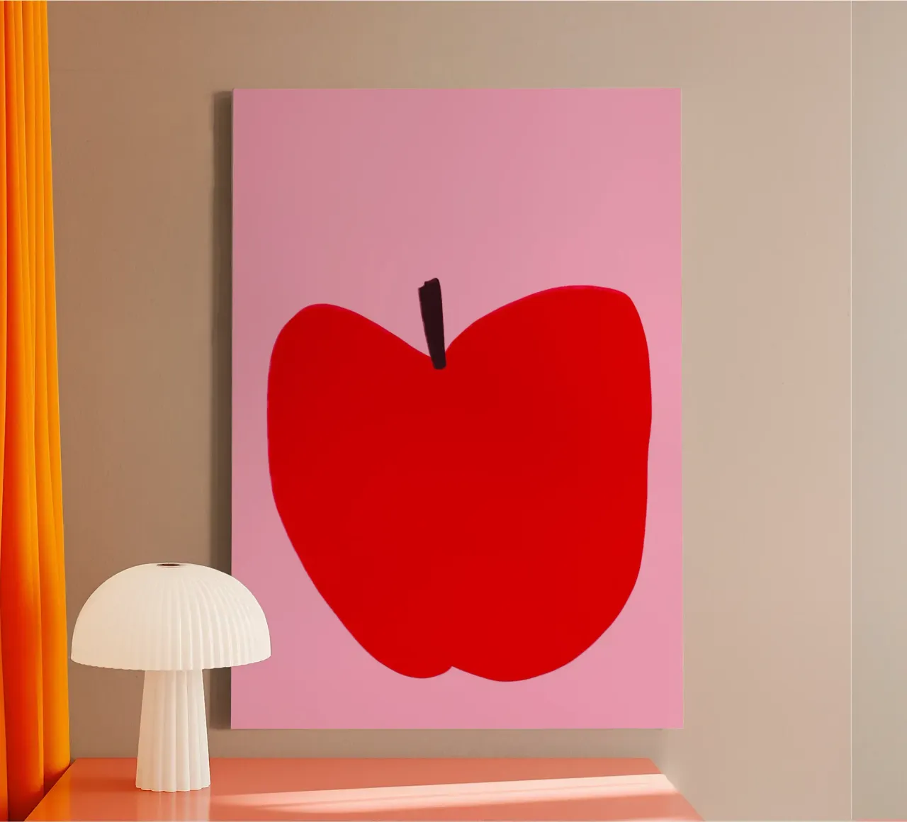 Appel canvas met Baklijst van Athene Fritsch