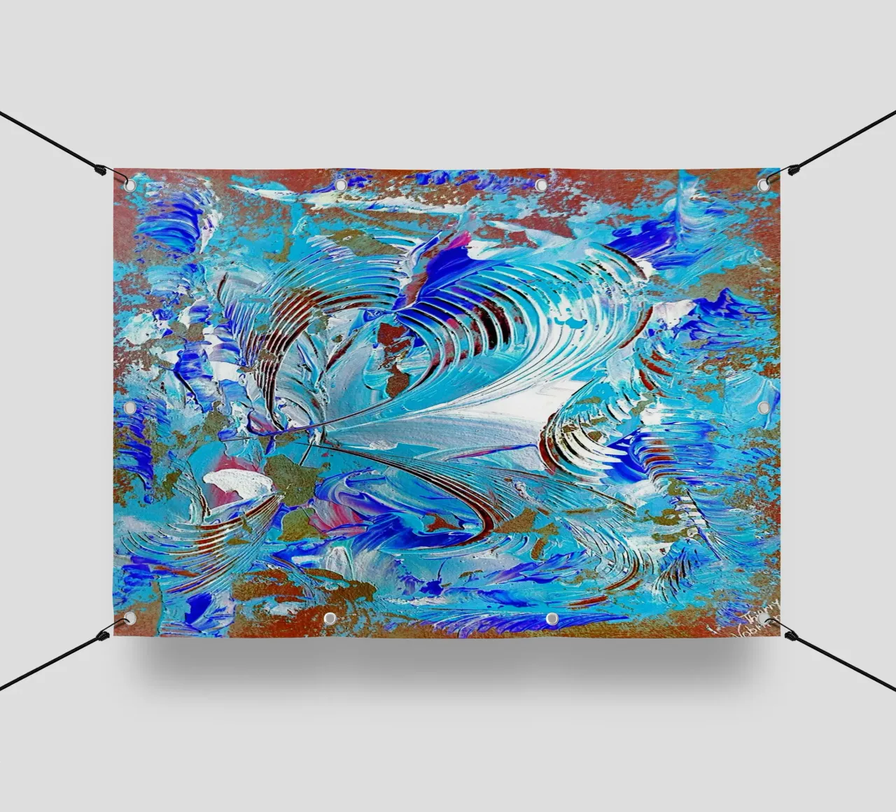IDEAL GIFT 75 invers. telo in pvc da Thierry Vobmann Abstract painting