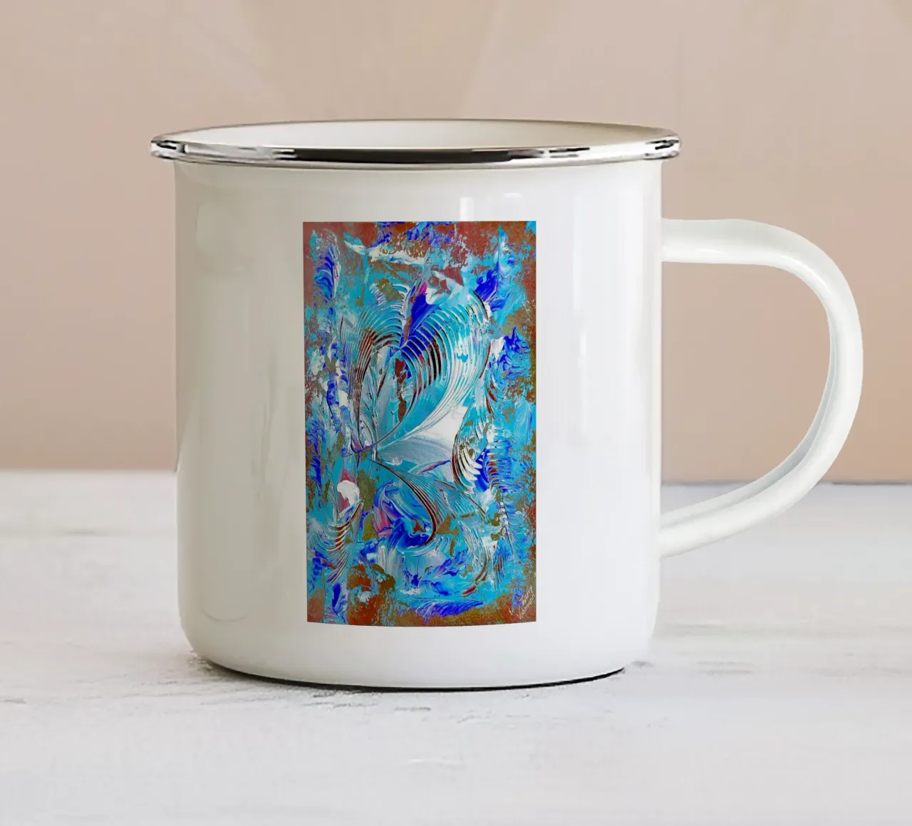 IDEAL GIFT 75 invers. tazza in smalto da Thierry Vobmann Abstract painting