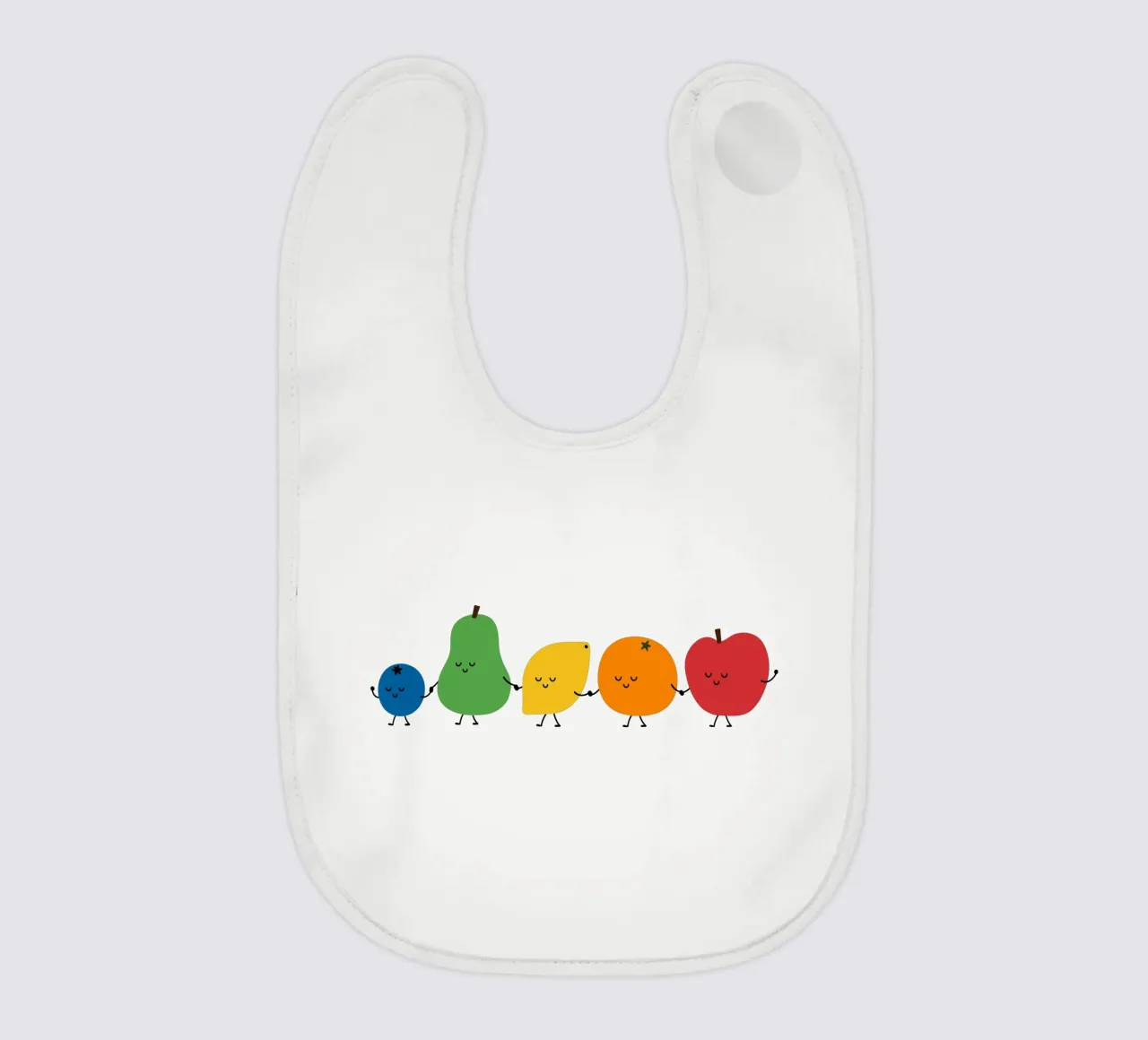 Fruit Parade baby slabbetje van Andy Westface