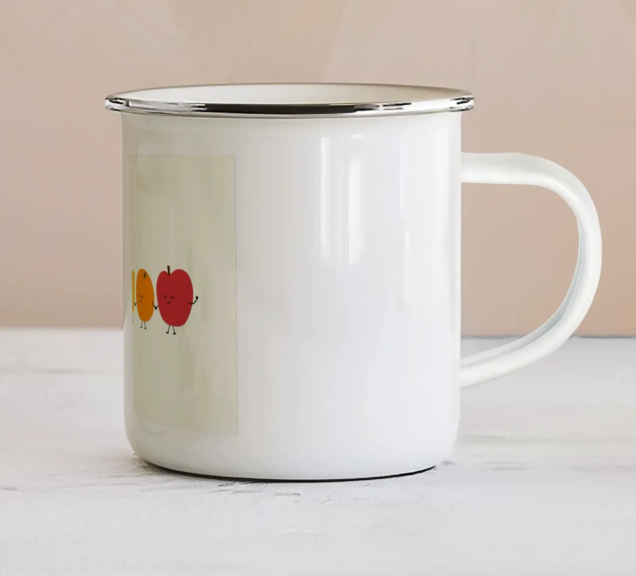 Sfilata di frutta tazza in smalto da Andy Westface