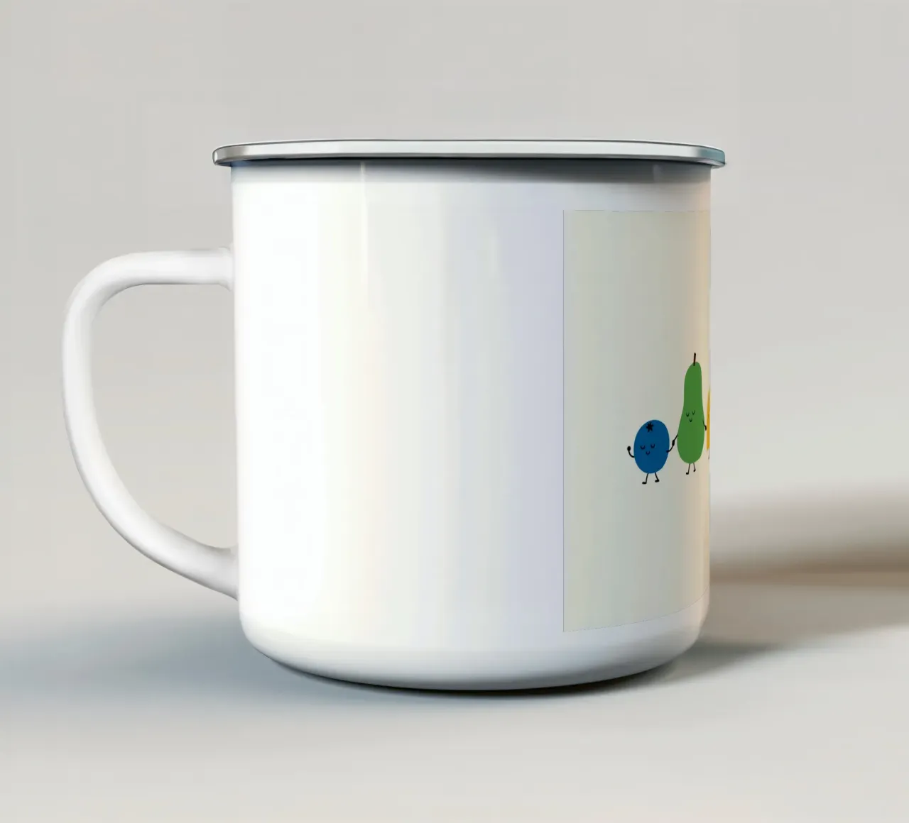 Sfilata di frutta tazza in smalto da Andy Westface