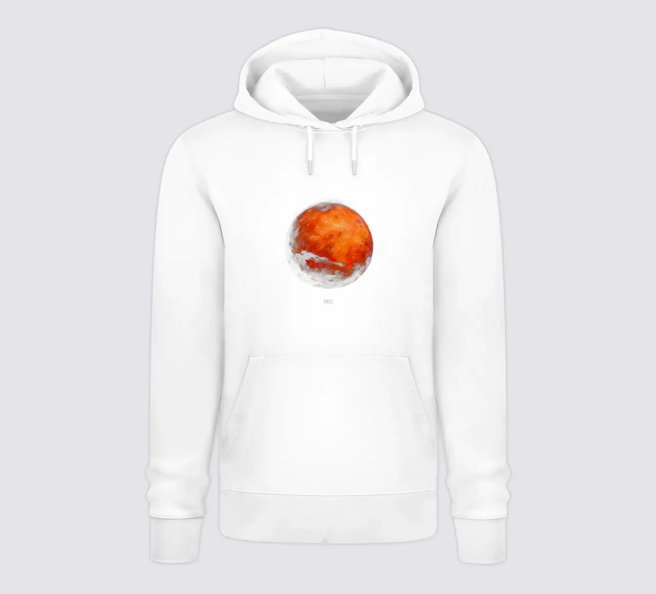 The Red Planet: Mars Watercolor felpa con cappuccio da BadrBrand