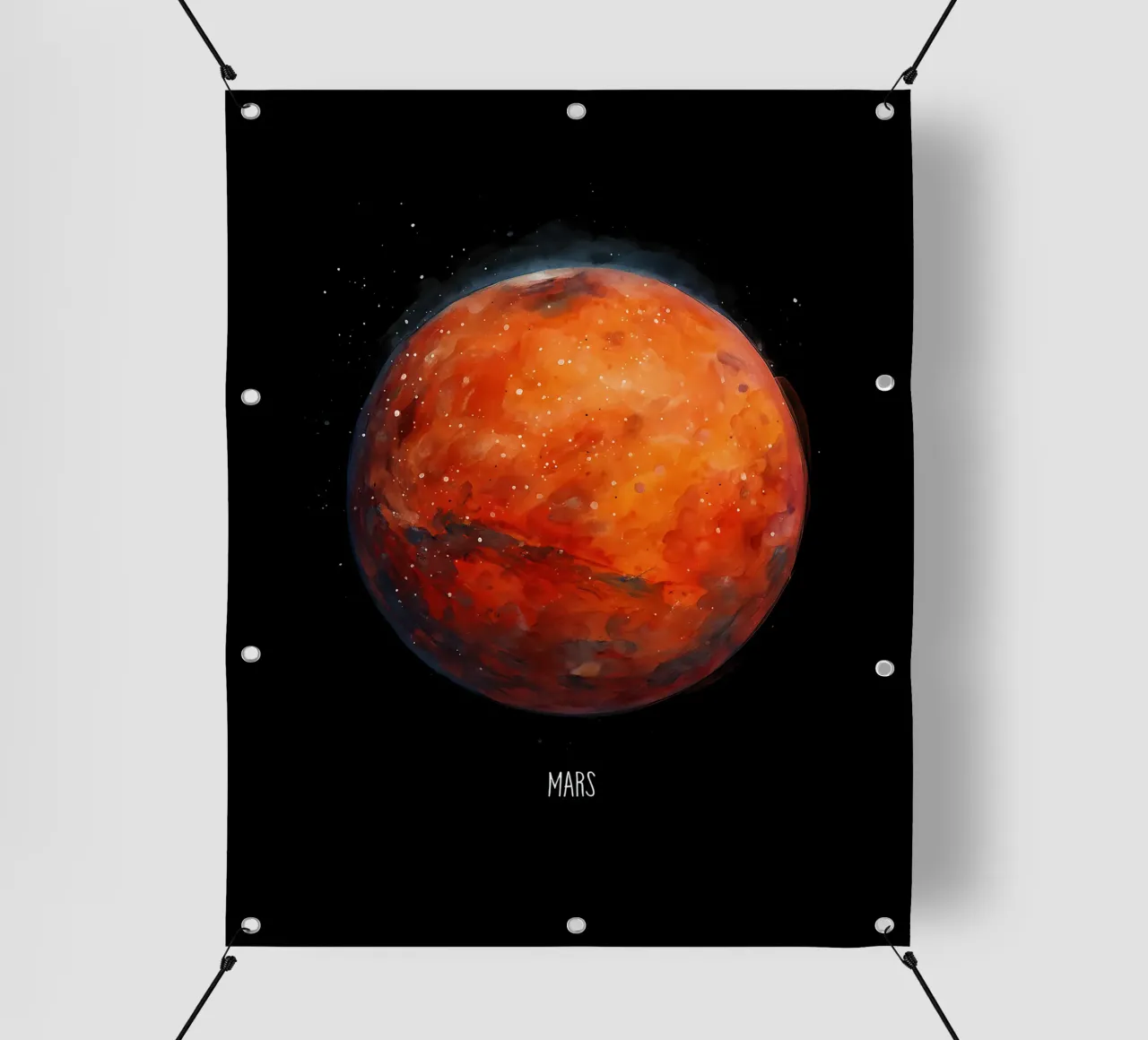 The Red Planet: Mars Watercolor telo in pvc da BadrBrand