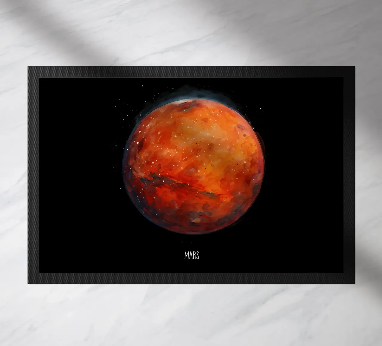 The Red Planet: Mars Watercolor zerbino da BadrBrand