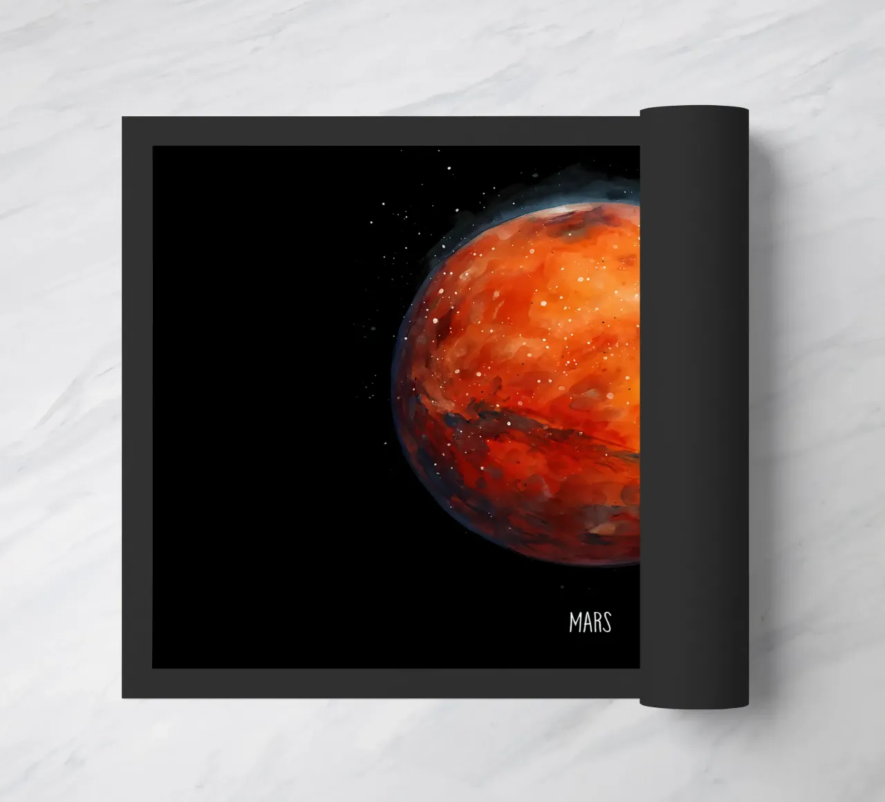 The Red Planet: Mars Watercolor zerbino da BadrBrand