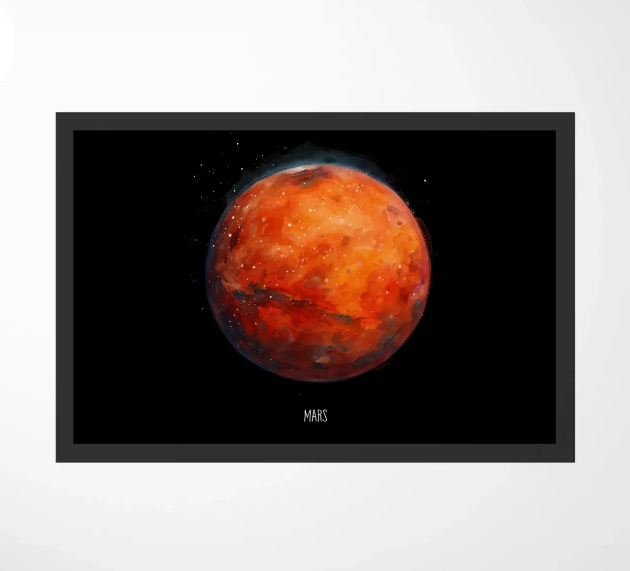The Red Planet: Mars Watercolor zerbino da BadrBrand