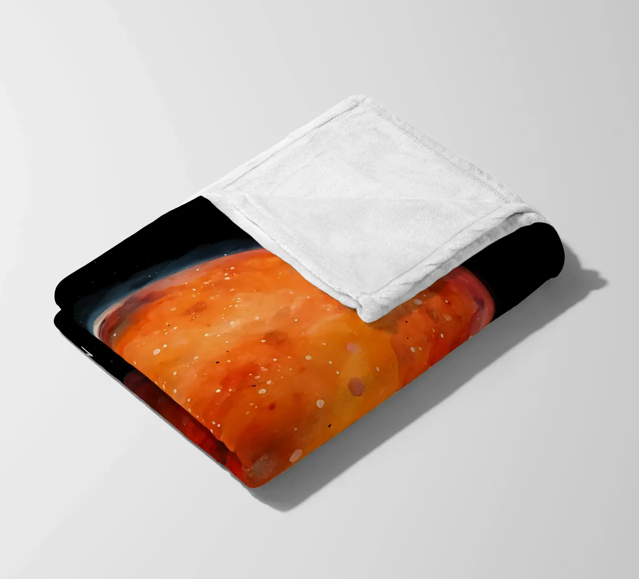 The Red Planet: Mars Watercolor coperta in pile da BadrBrand