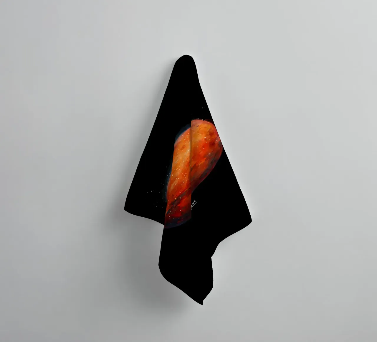 The Red Planet: Mars Watercolor asciugamano da bagno da BadrBrand