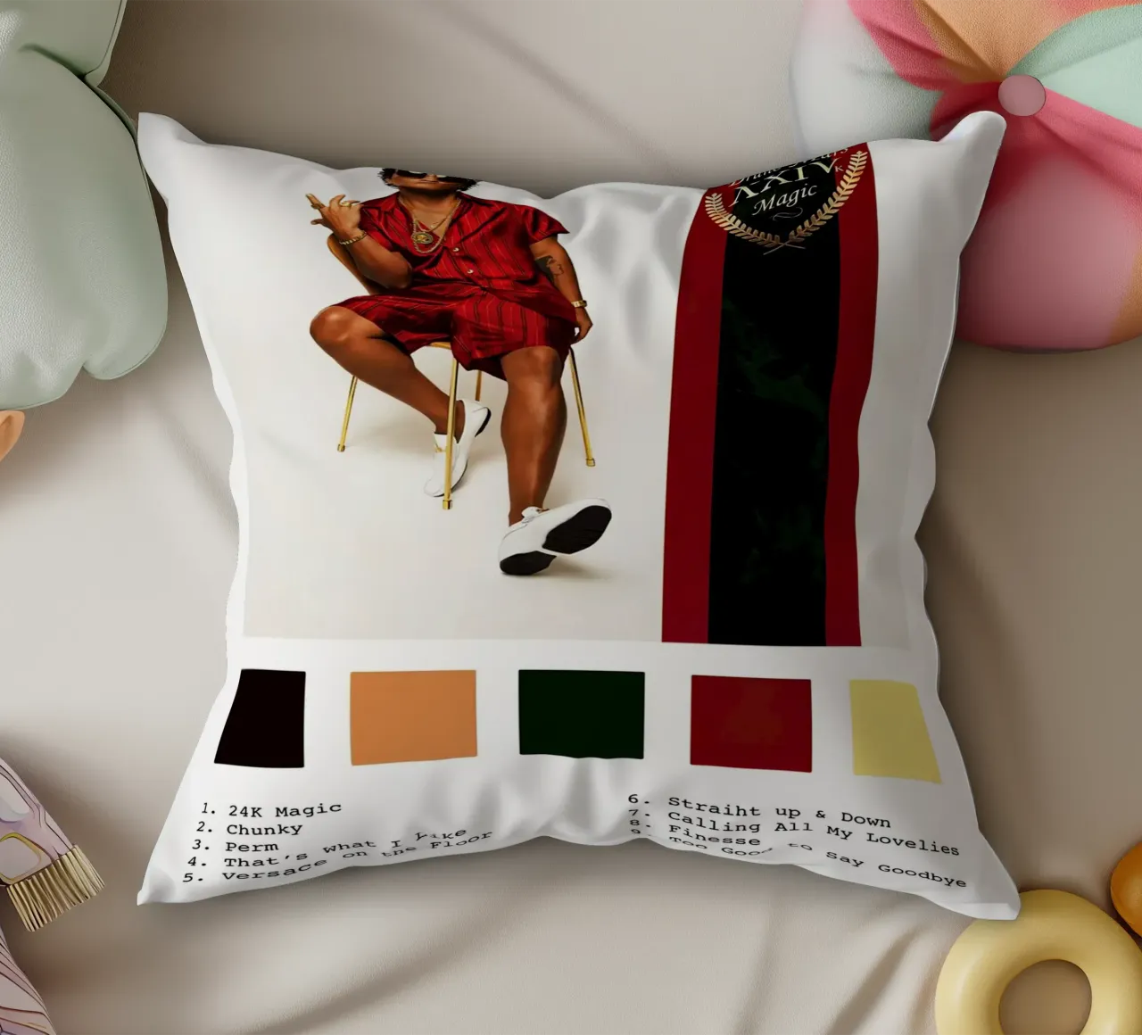 Bruno Mars 24 Magic cuscino da Roronoa7