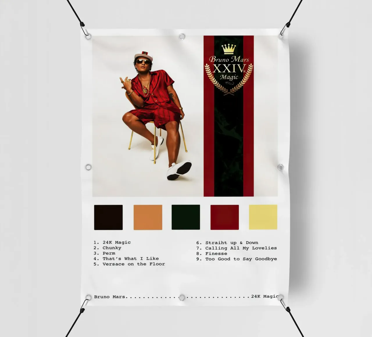 Bruno Mars 24 Magic telo in pvc da Roronoa7