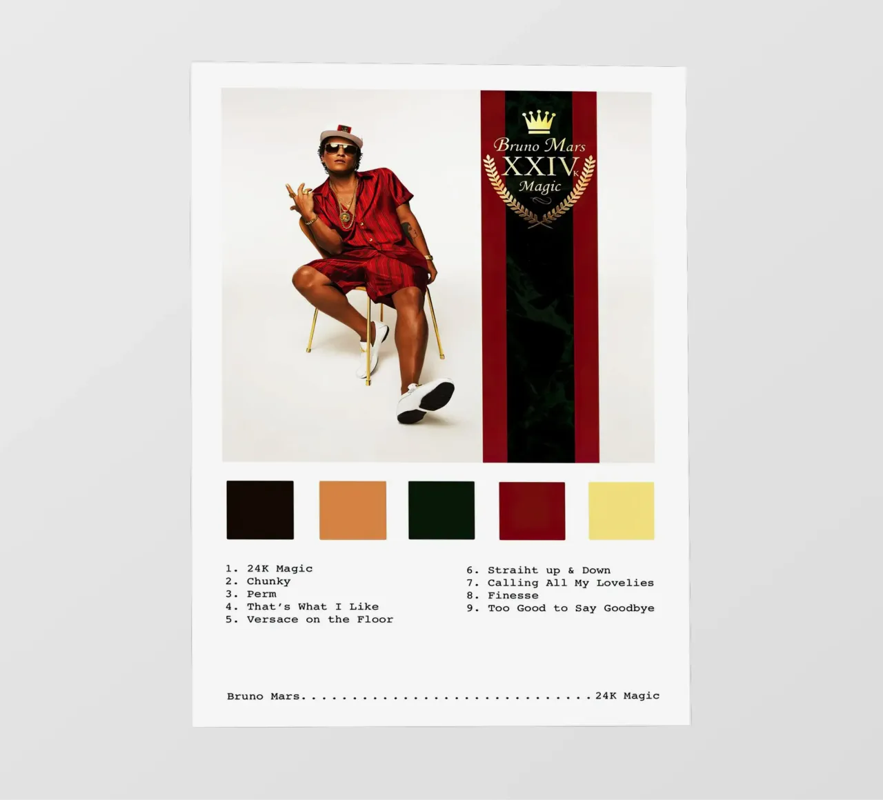 Bruno Mars 24 Magic telo in pvc da Roronoa7